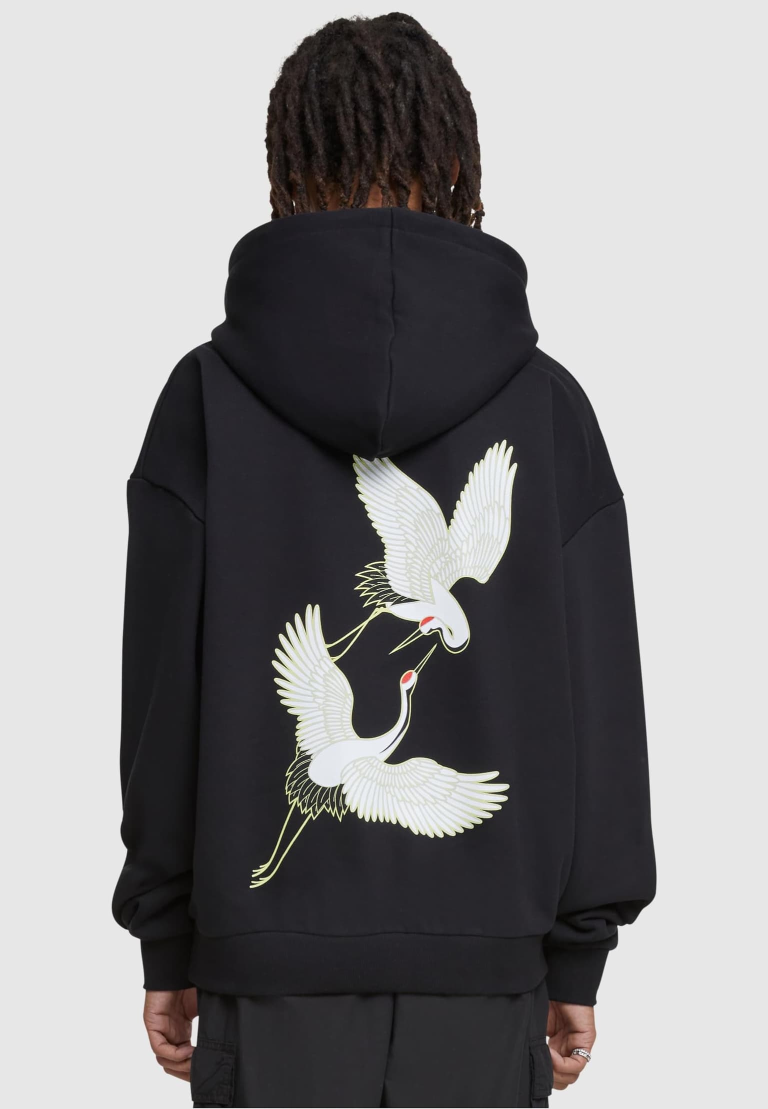 Mister Tee Upscale Fortune Cranes Ultra Heavy Oversize Hoodie – Bild 2