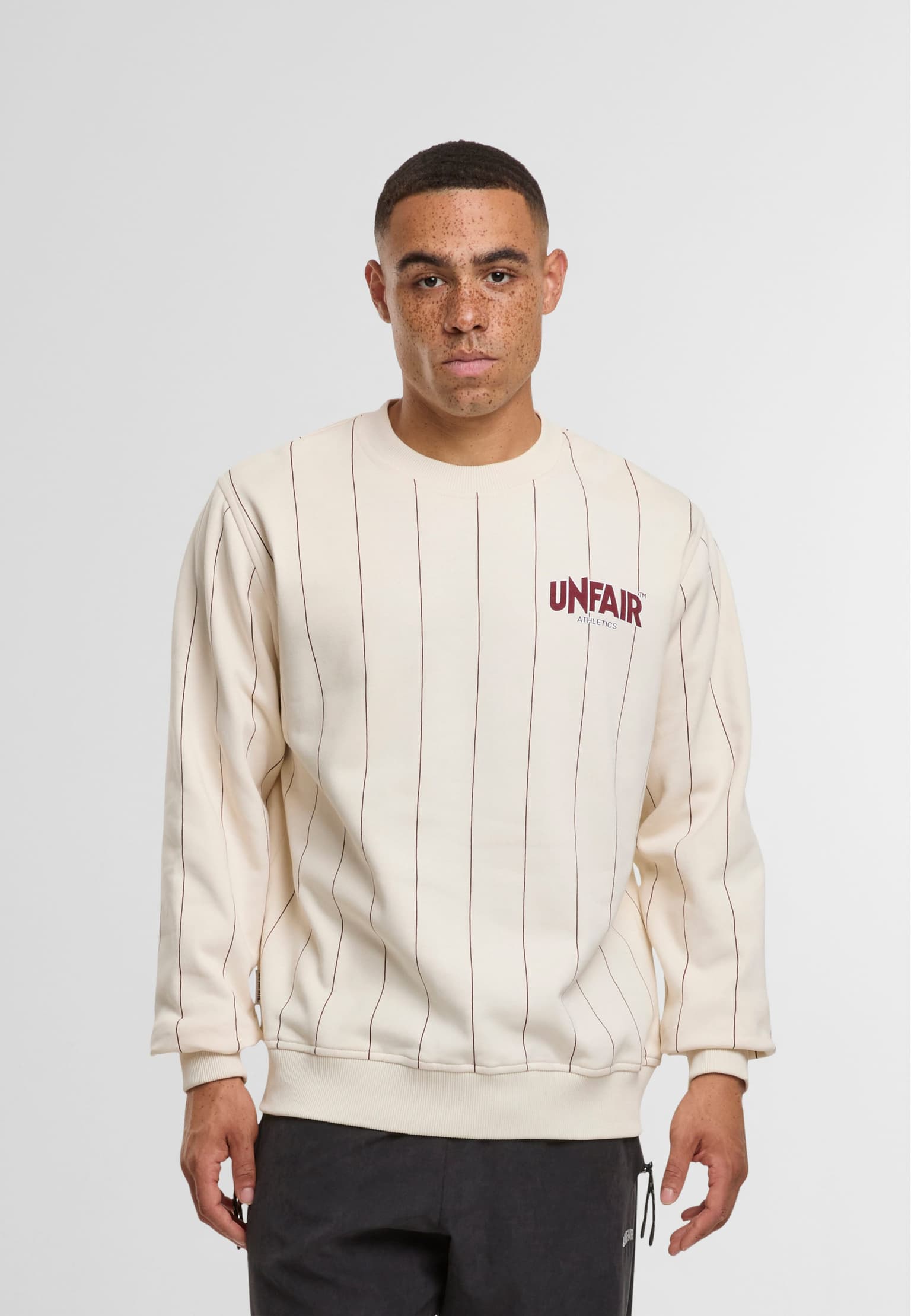 UNFAIR ATHLETICS Classic Label Pinstripes Crewneck
