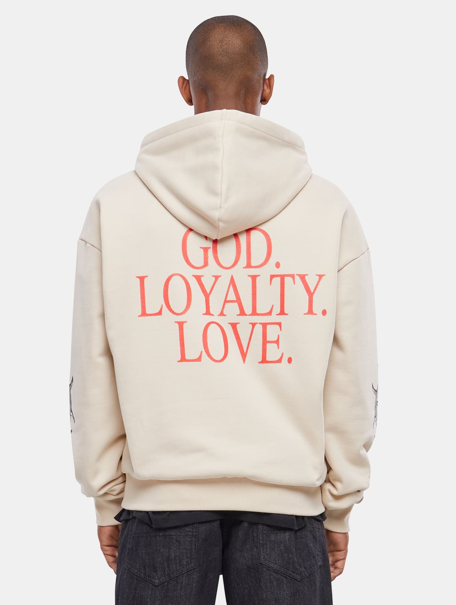 Mister Tee Upscale God Loyalty Love Ultra Heavy Oversize Hoodie – Bild 2
