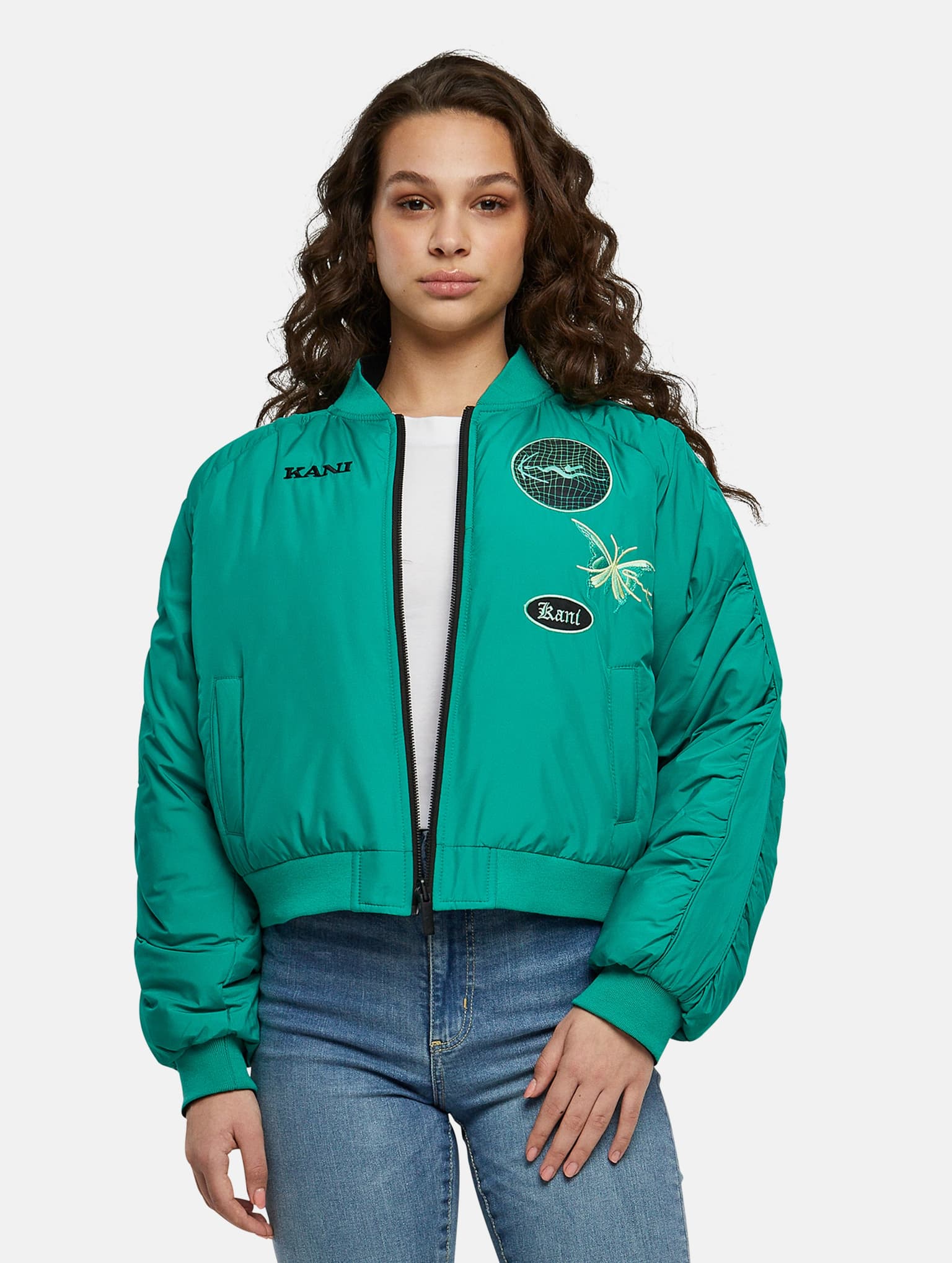 Karl Kani Chest Retro Reversible Bomber Jacket