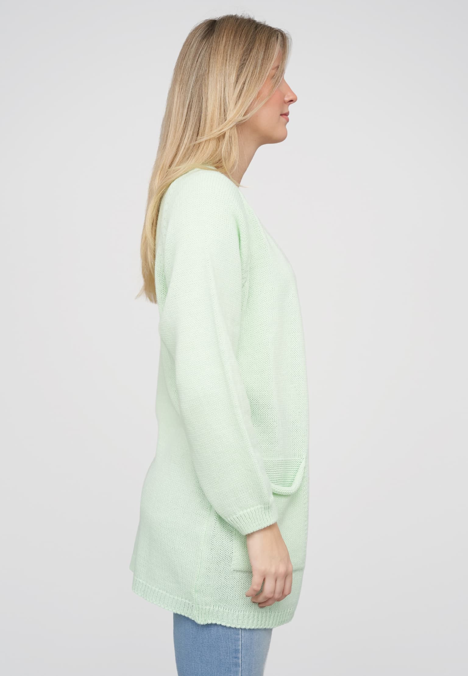 Cloud5ive Long Open Cardigan with 2 Pockets – Bild 4