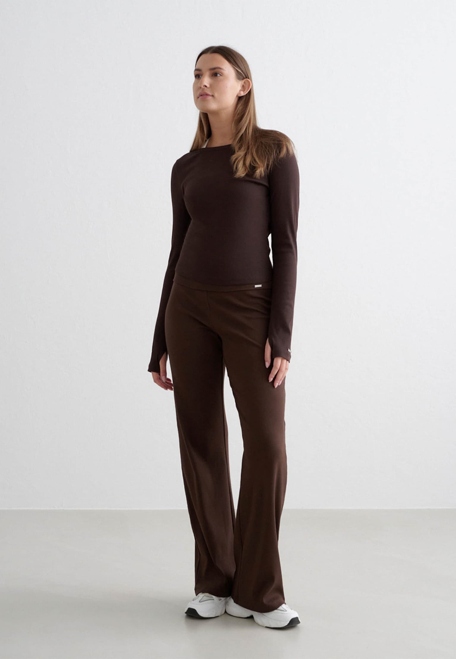 aimn Ease Ribbed Long Sleeve Top – Bild 3