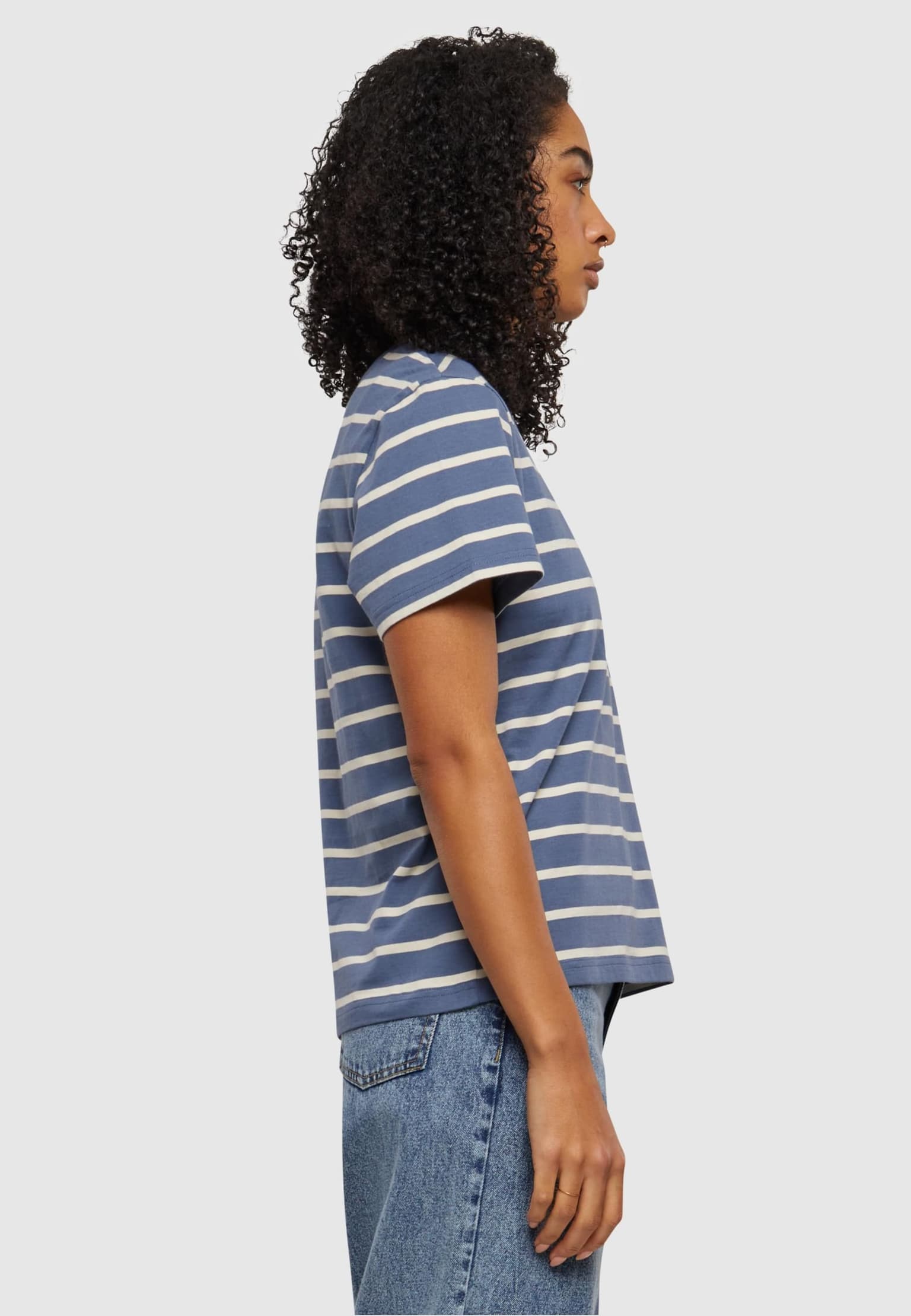 Urban Classics Ladies Striped Boxy Tee – Bild 4