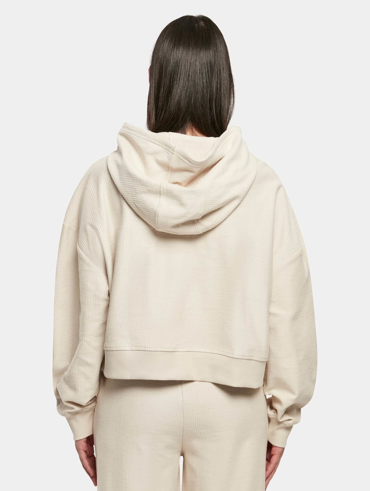 Urban Classics Ladies Oversized Short Rib Hoody – Bild 2