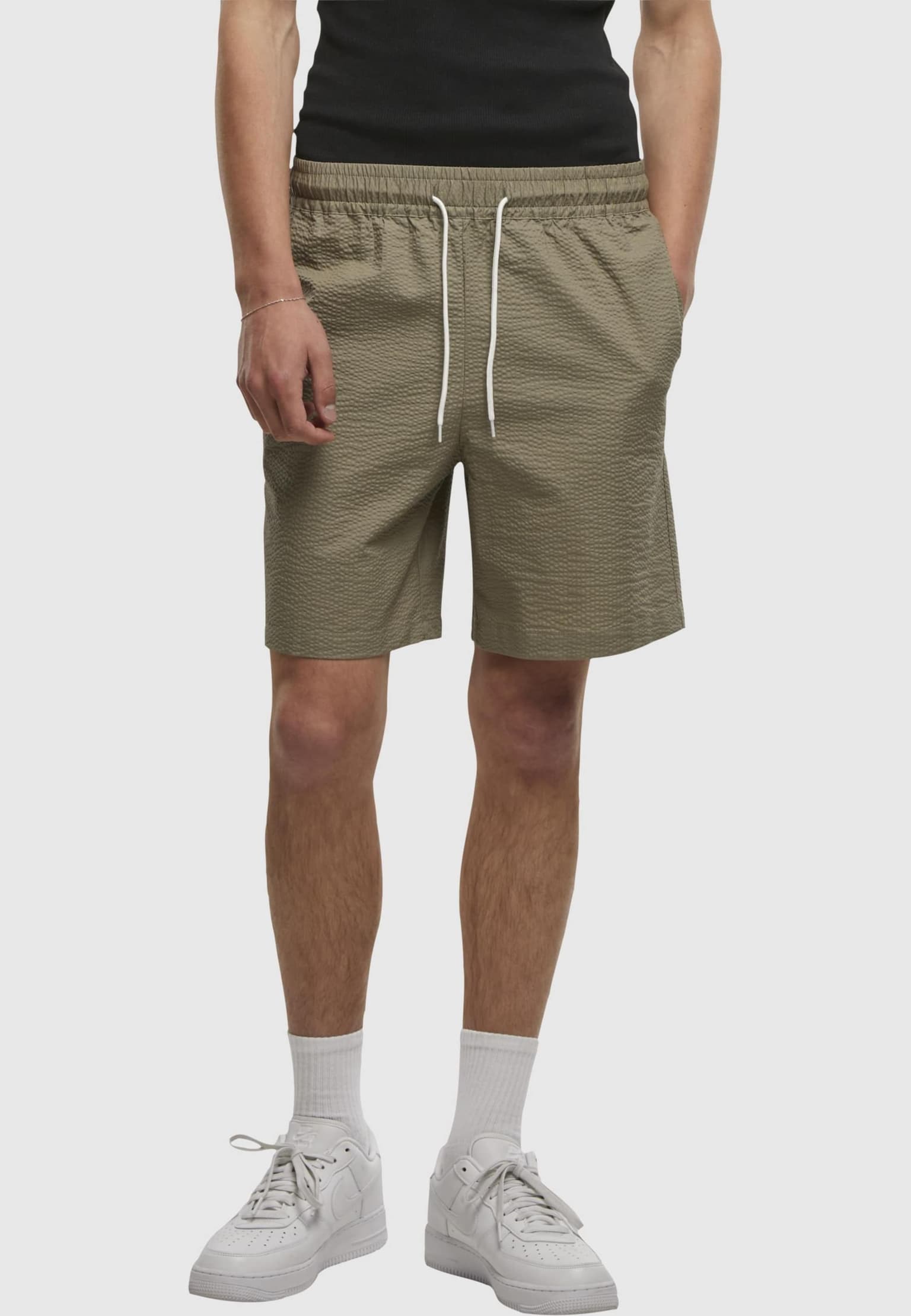 Urban Classics Basic Seersucker Short