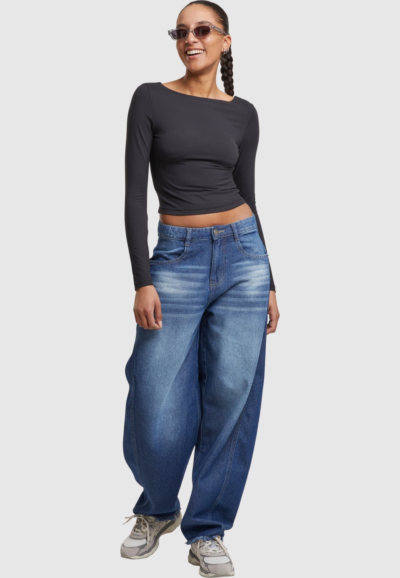 Urban Classics Ladies Slim Fit Longsleeve – Bild 4