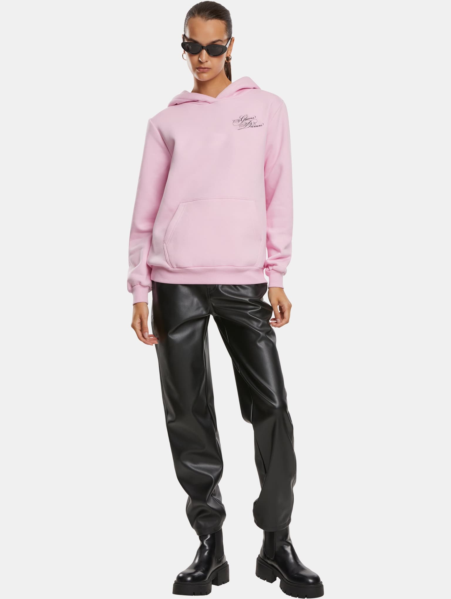 Miss Tee Give A Damn Ladies Fluffy Hoody – Bild 4