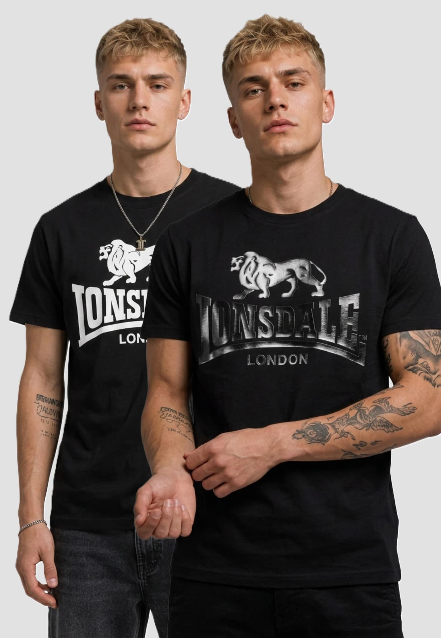 Lonsdale London Kelso Double Pack T-Shirt