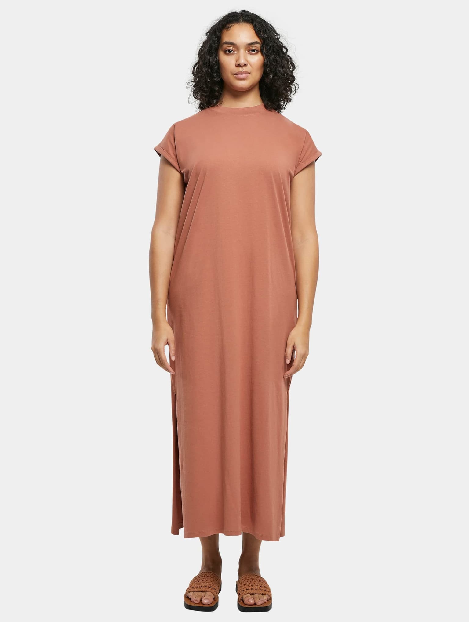 Urban Classics Ladies Long Extended Shoulder Dress – Bild 3