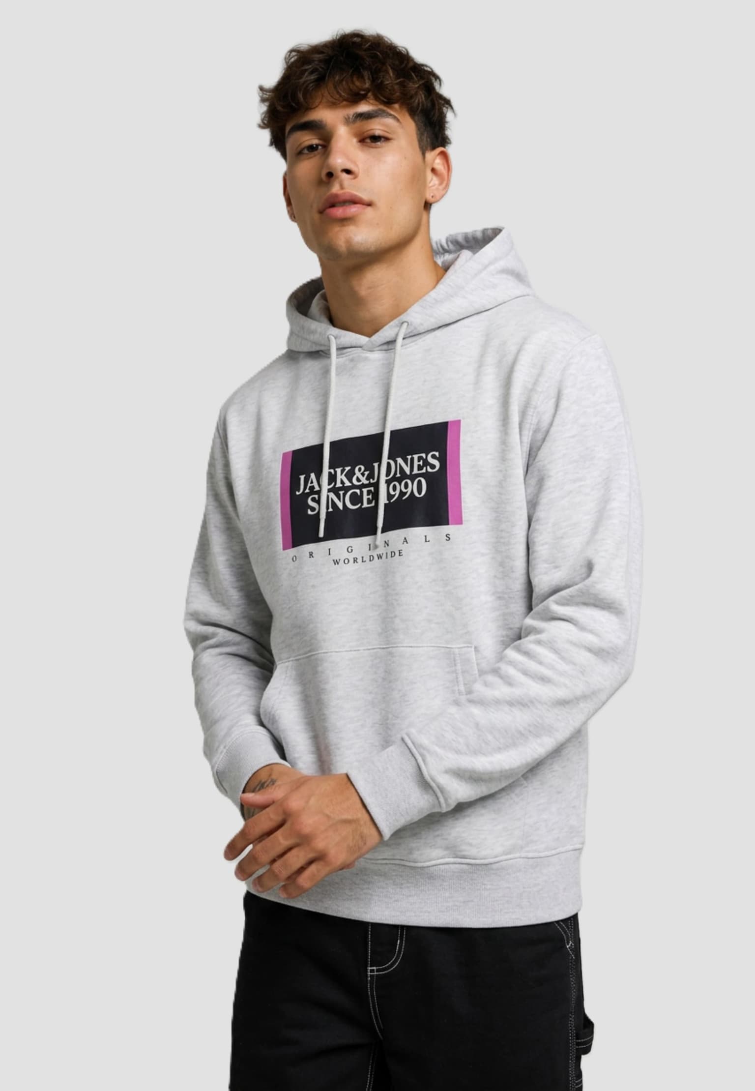 Jack and Jones Lafayette Branding Sweat Hood