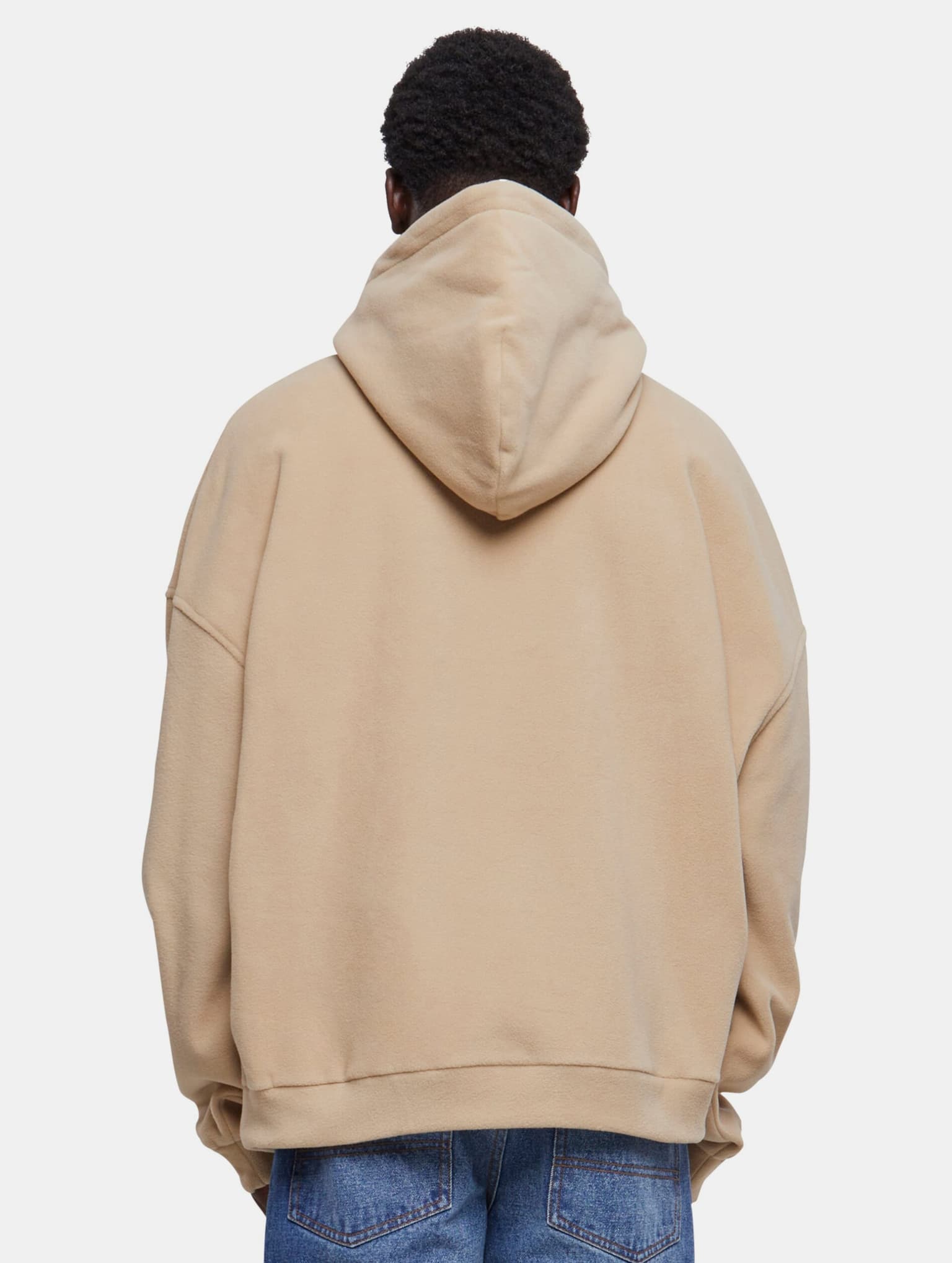 Urban Classics Oversized Polar Fleece Half Zip Hoody – Bild 2