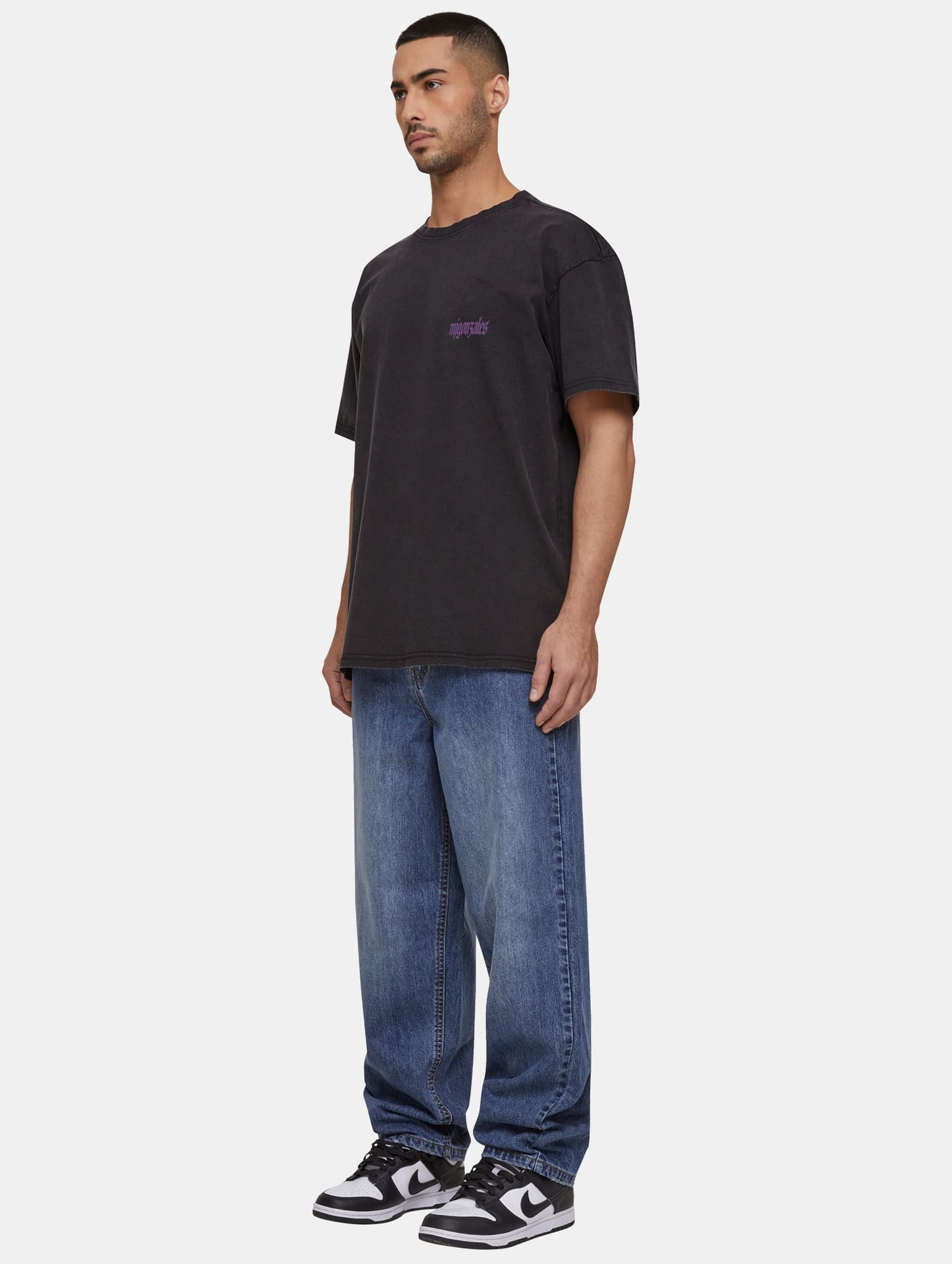 MJ Gonzales MJG Oversized Acid Washed Tee - Seraphim – Bild 3