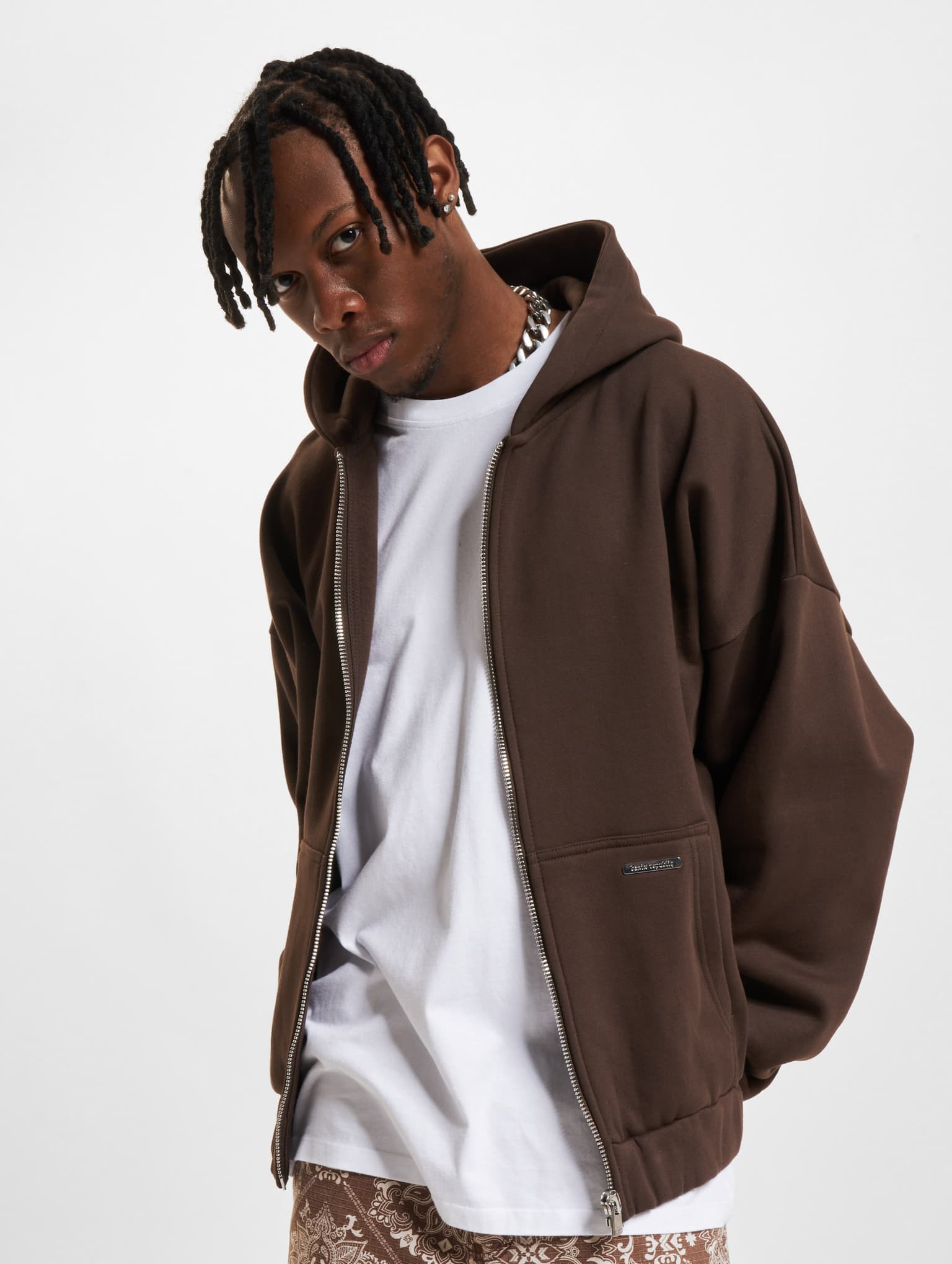 Bazix Republiq Super Heavy Blank Zip-Hoodie