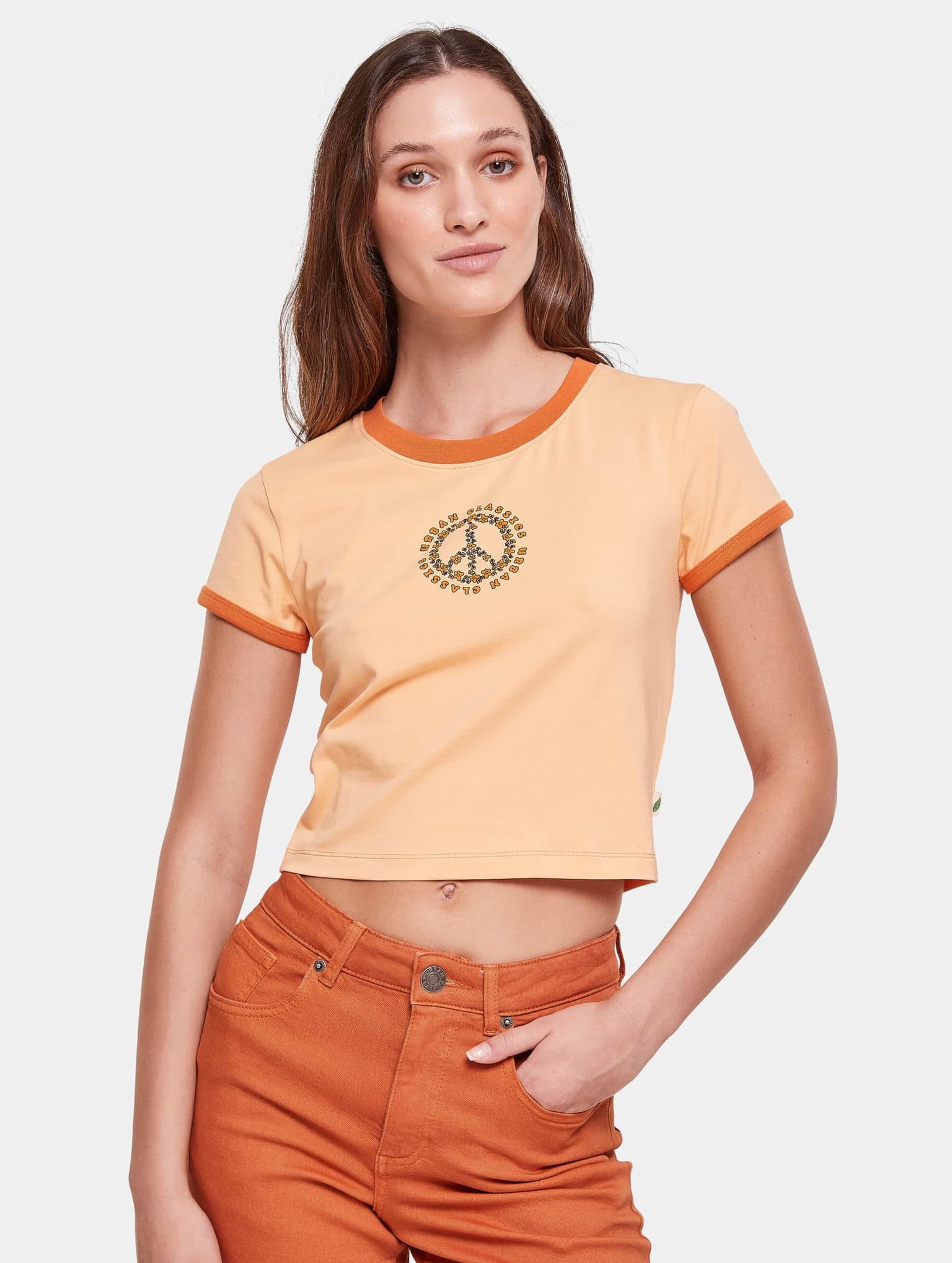Urban Classics Ladies Stretch Jersey Cropped Tee