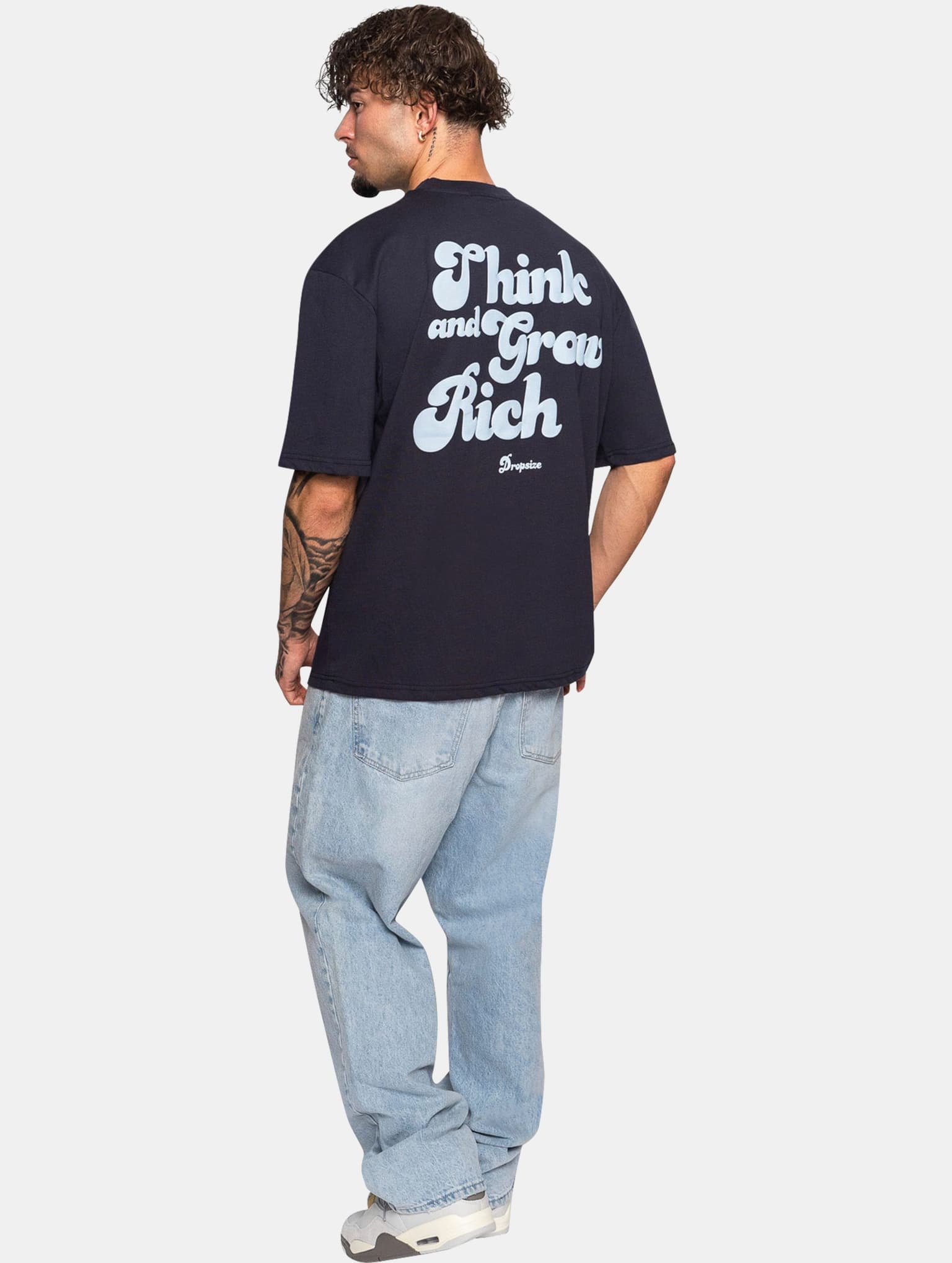 Dropsize Heavy Grow Rich T-Shirt – Bild 3