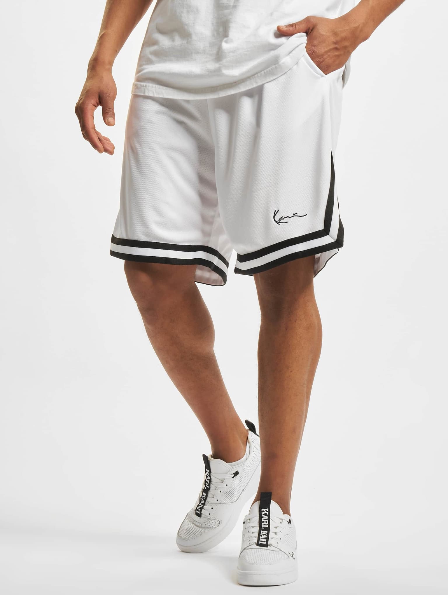 Karl Kani ESSKKM-MS01WHT Signature Mesh Short