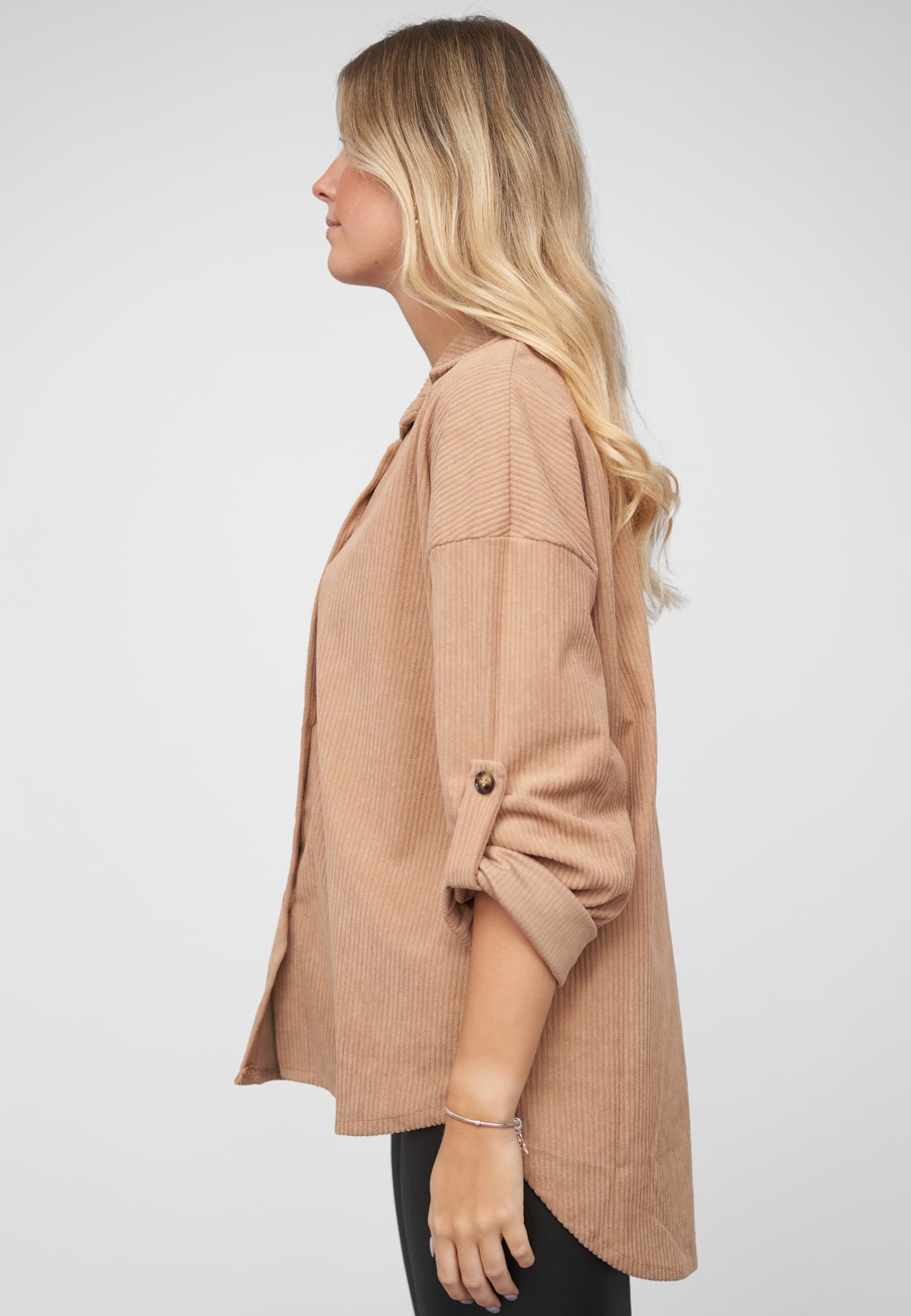 Cloud5ive Turn-Up Cordurory Blouse – Bild 3