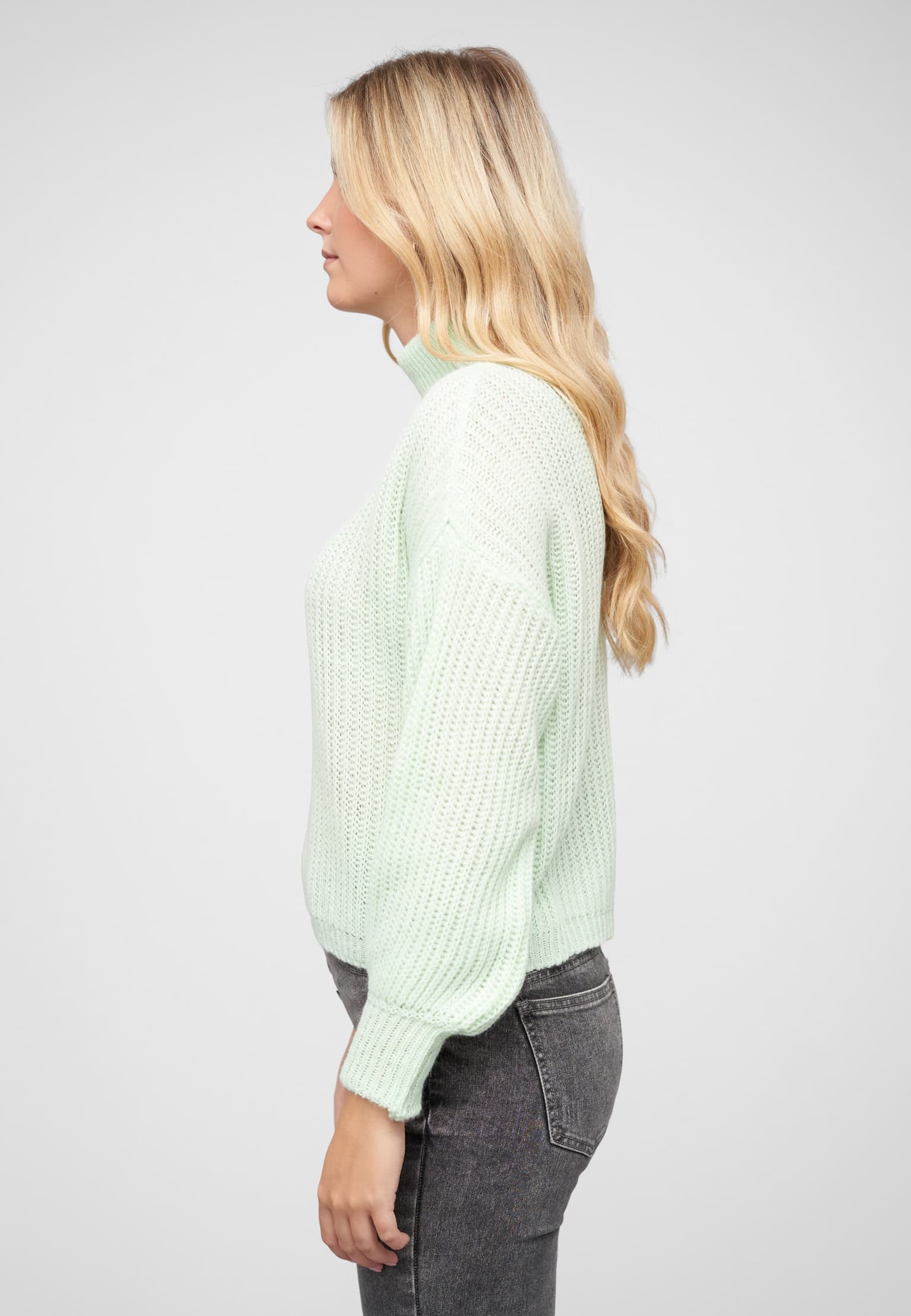 Cloud5ive Pullover mit Stehrollkragen und V-Ausschnitt – Bild 3