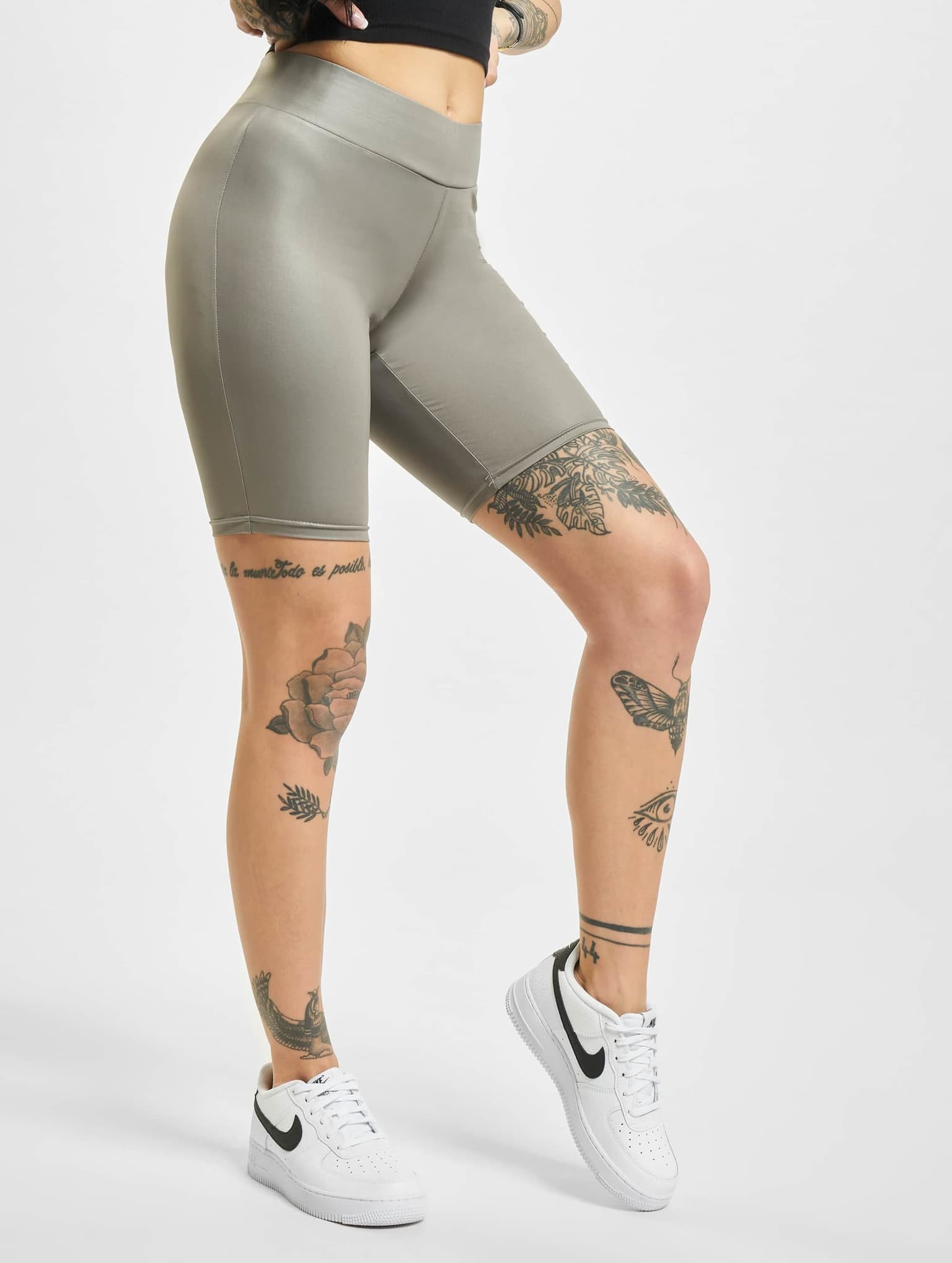Urban Classics Ladies Synthetic Leather Cycle Short