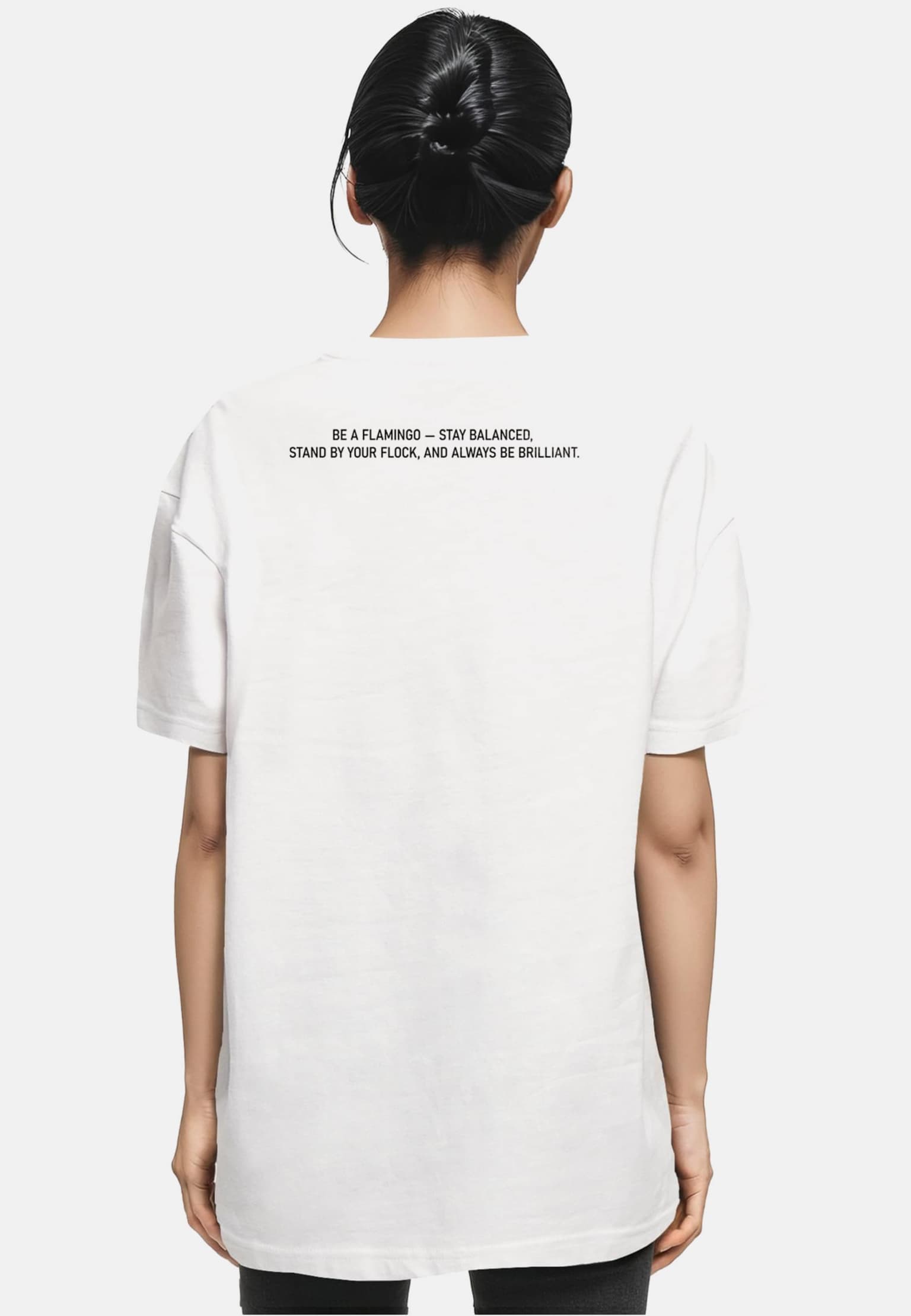Merchcode Ladies Flamingo Oversized Boyfriend Tee – Bild 2
