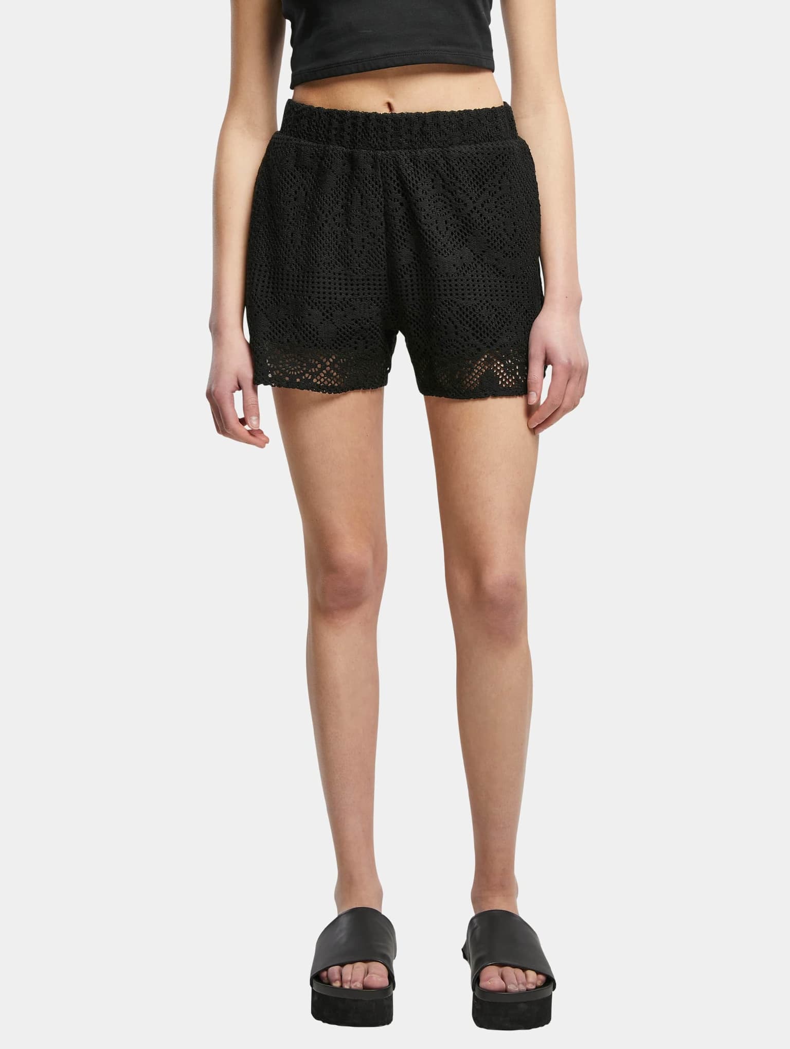 Urban Classics Ladies Crochet Lace Resort Short