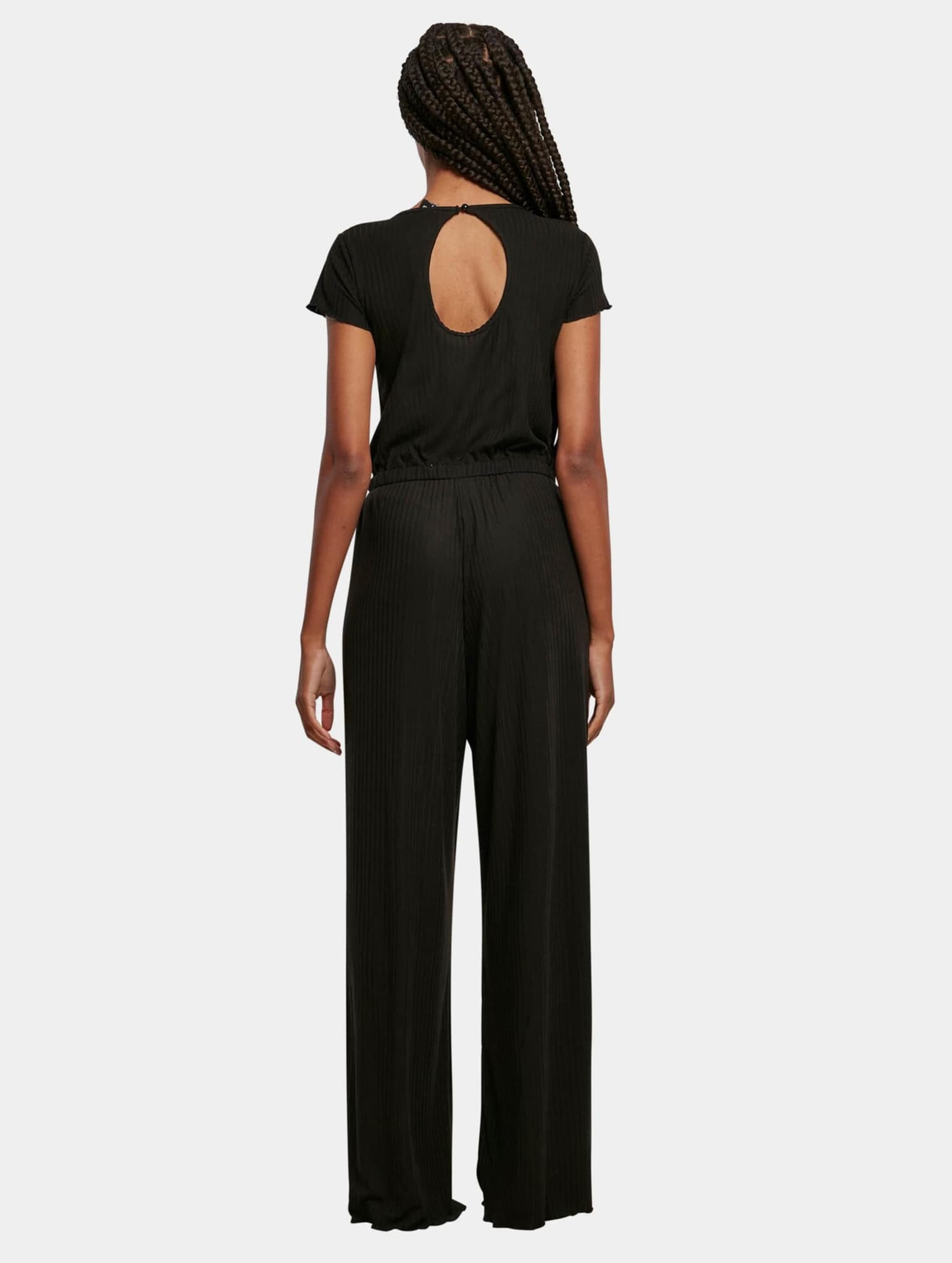 Urban Classics Ladies Rib Wid Leg Jumpsuit – Bild 2