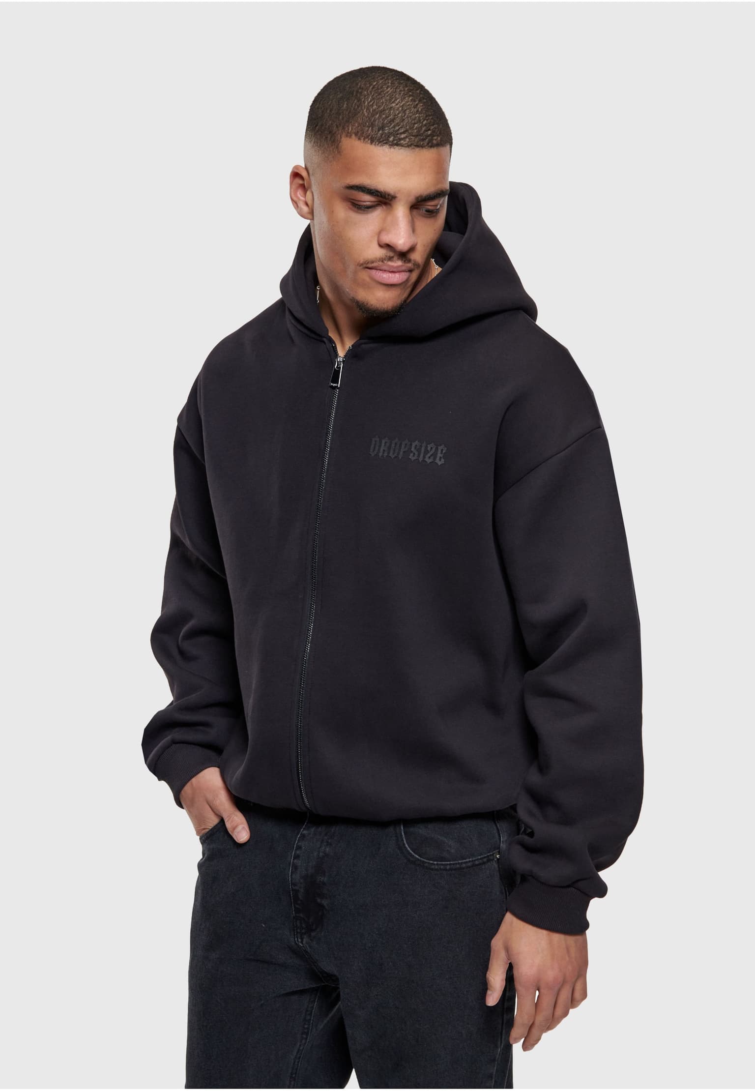 Dropsize ESSENTIAL BOXY ZIP-HOODIE – Bild 3
