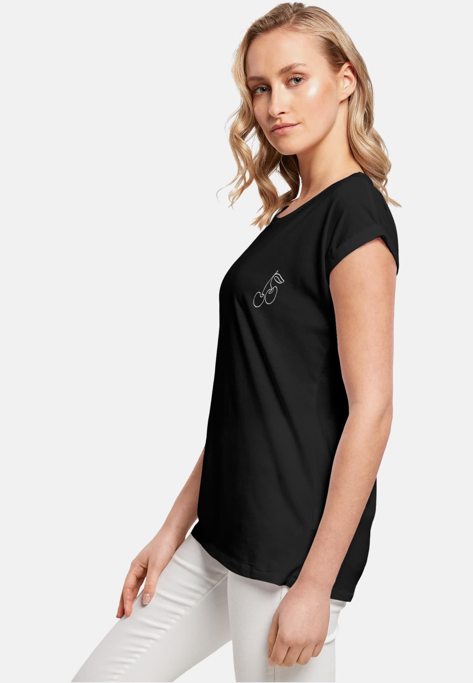 Merchcode Ladies Cherry T-Shirt – Bild 3