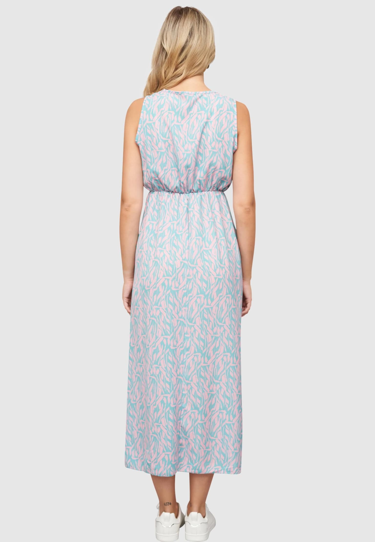 Cloud5ive Maxi Kleid in Wickeloptik mit All Over Print – Bild 2
