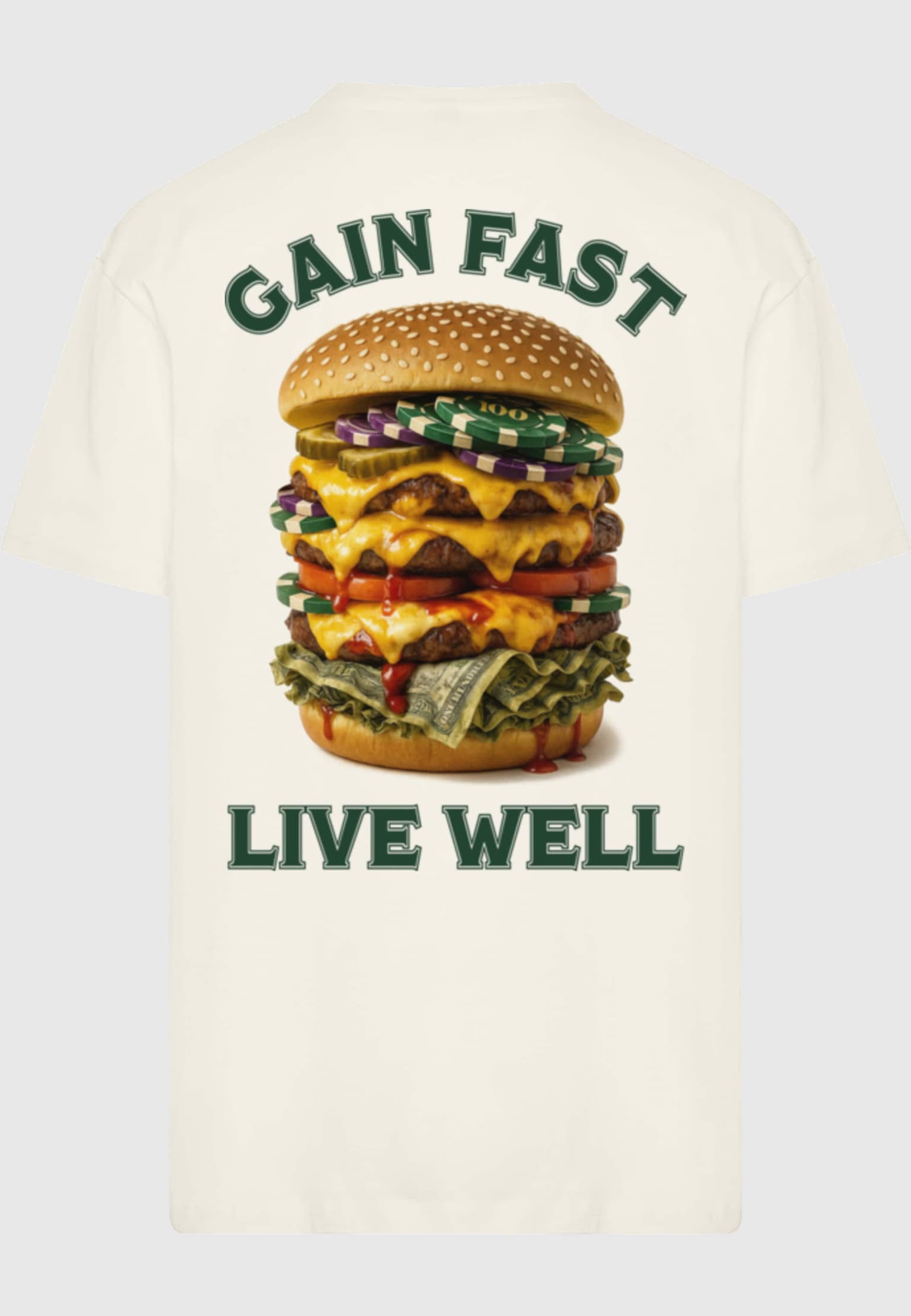 Mister Tee Upscale Heavy Burger Oversize – Bild 4
