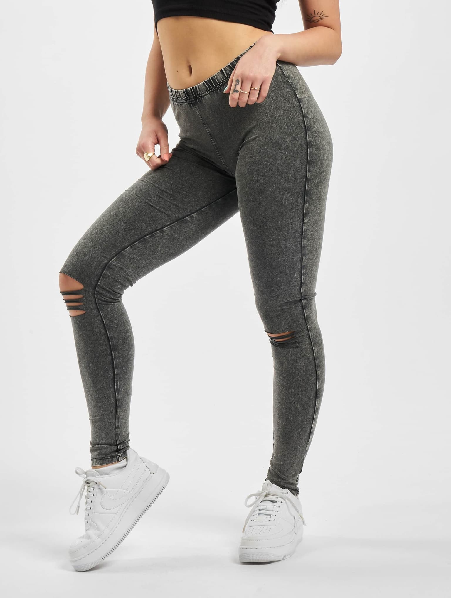 Urban Classics Ladies Cutted Knee Leggings – Bild 3