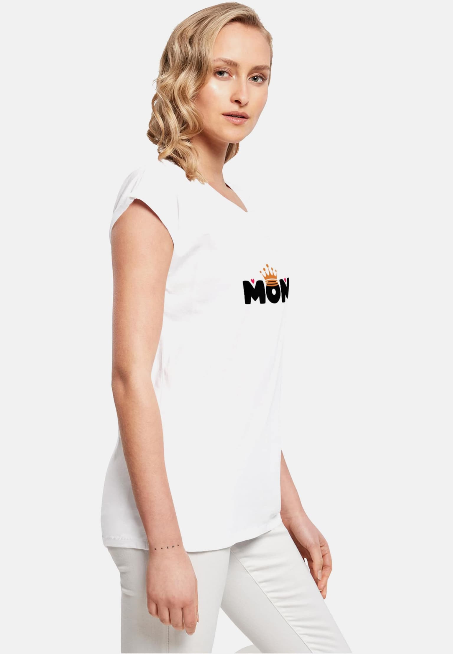 Merchcode Ladies Mothers Day - Queen Mom T-Shirt – Bild 4