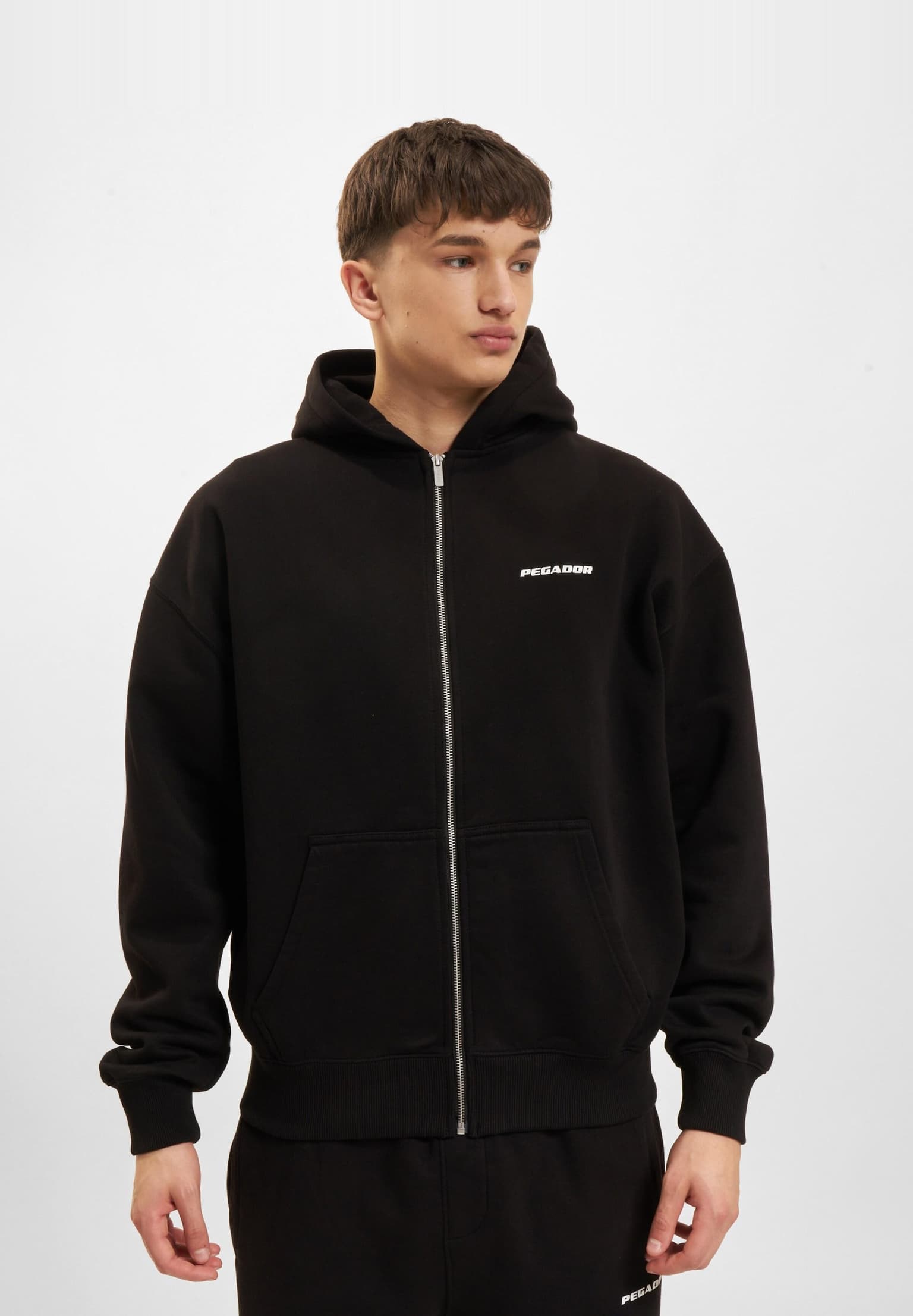 PEGADOR Logo Oversized Zip Hoodie – Bild 3