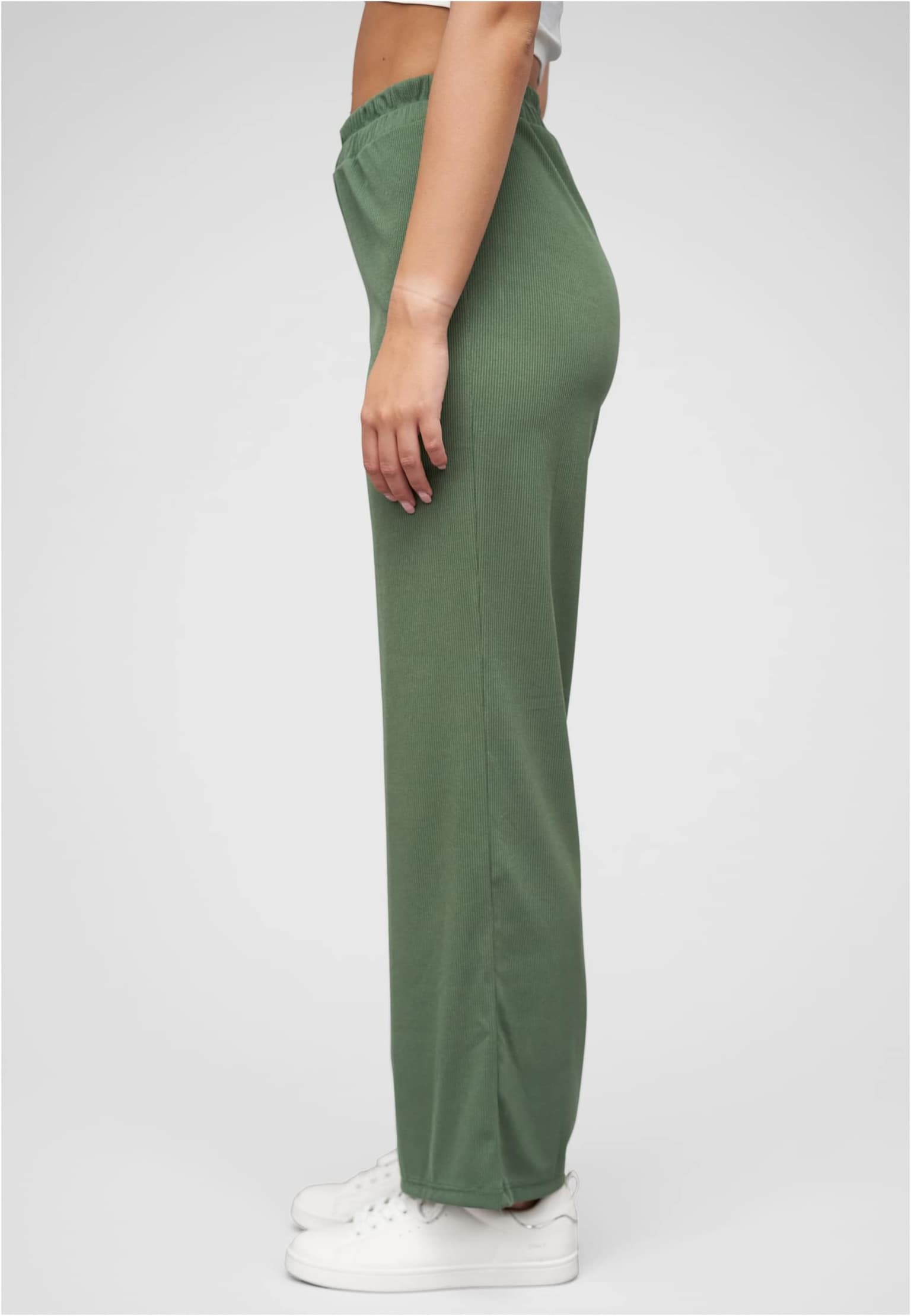 Cloud5ive Sommer Hose mit weitem Beinschnitt und Ribbed Material – Bild 3
