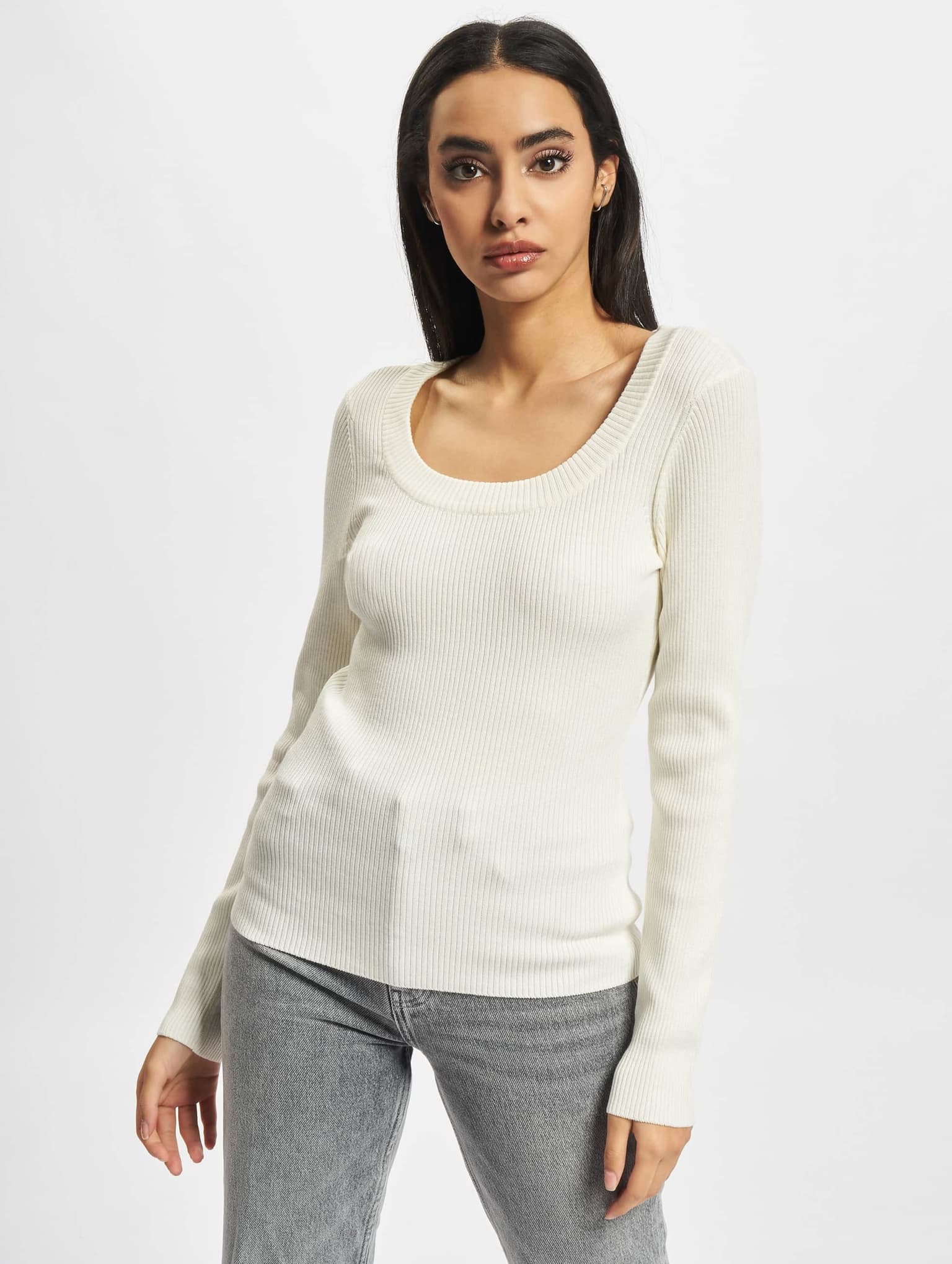 Urban Classics Ladies Wide Neckline Sweater – Bild 3