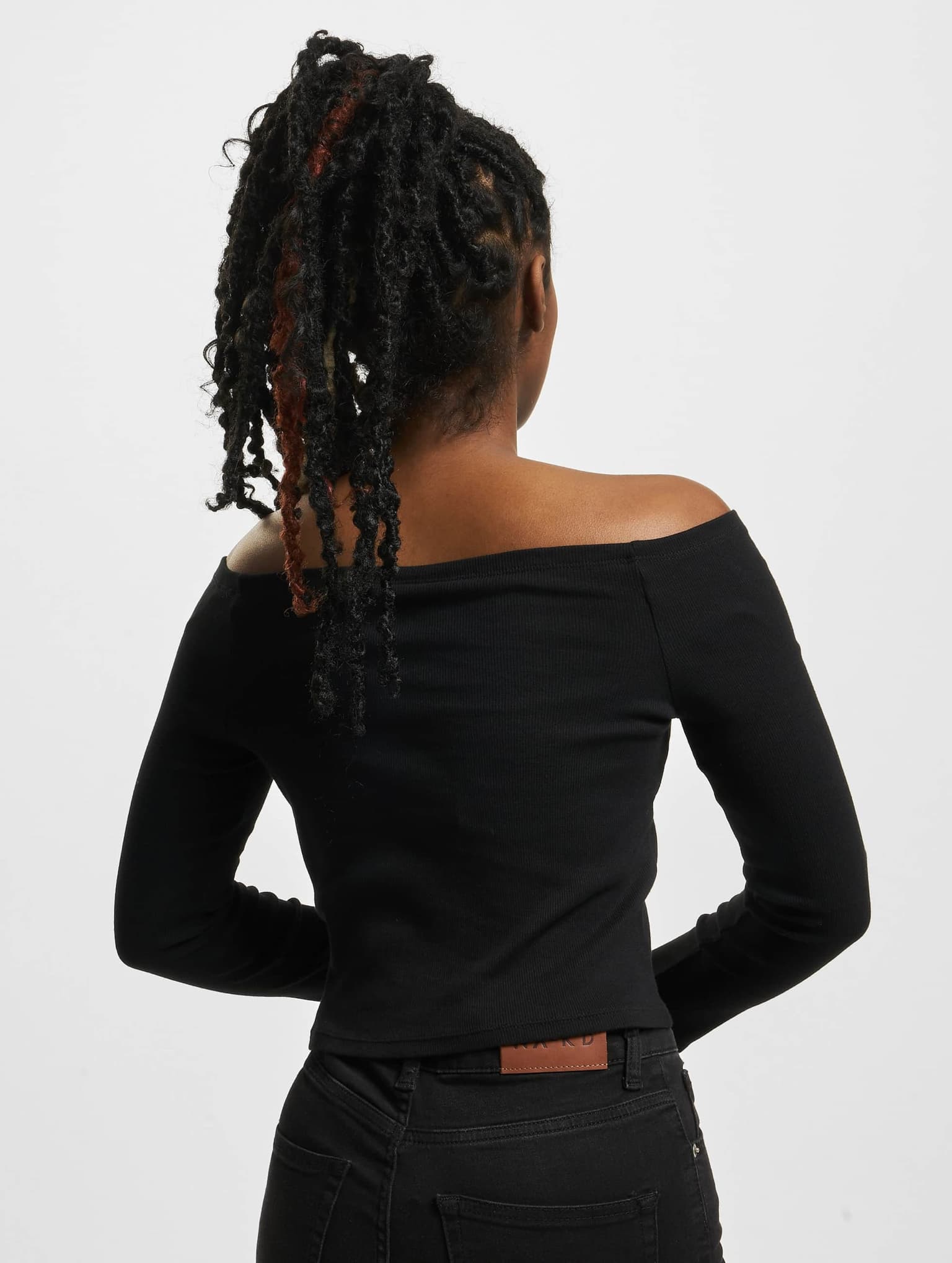 Urban Classics Ladies Off Shoulder Rib Longsleeve – Bild 2