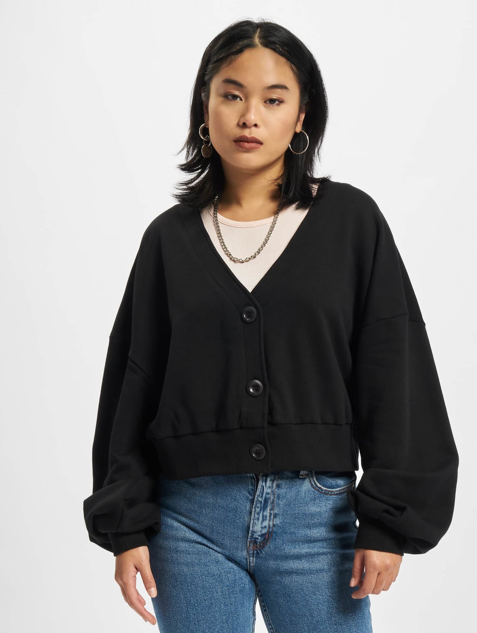 Urban Classics Ladies Essentials Oversized Short Terry Cardigan – Bild 3
