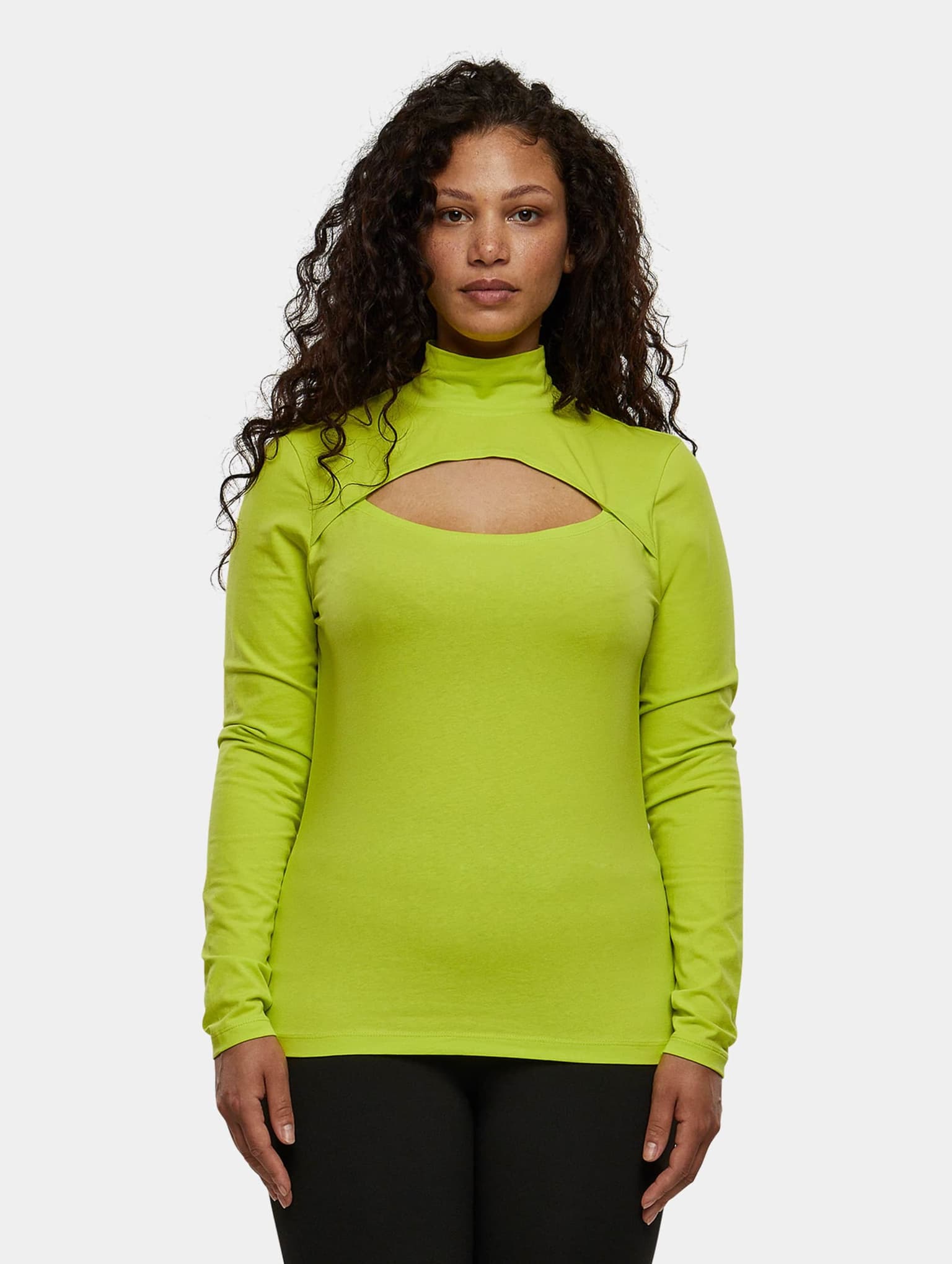 Urban Classics Ladies Cut-Out Turtleneck Longsleeve – Bild 3