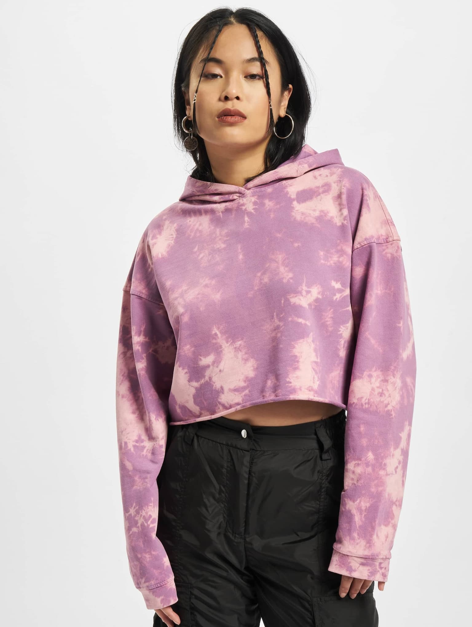 Urban Classics Ladies Oversized Short Bleached Hoody – Bild 3