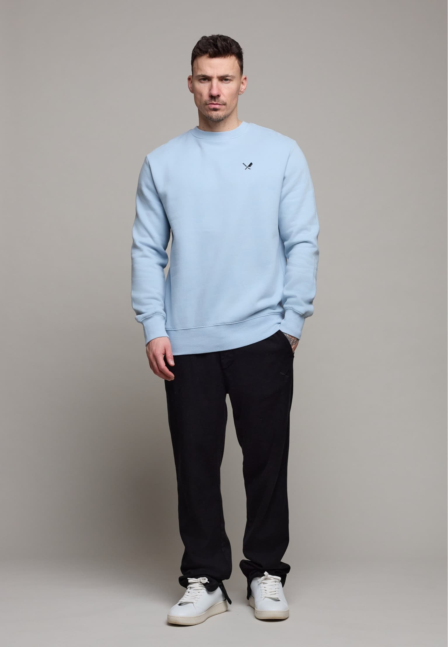 Distorted People Classic Crew Neck Peached – Bild 3