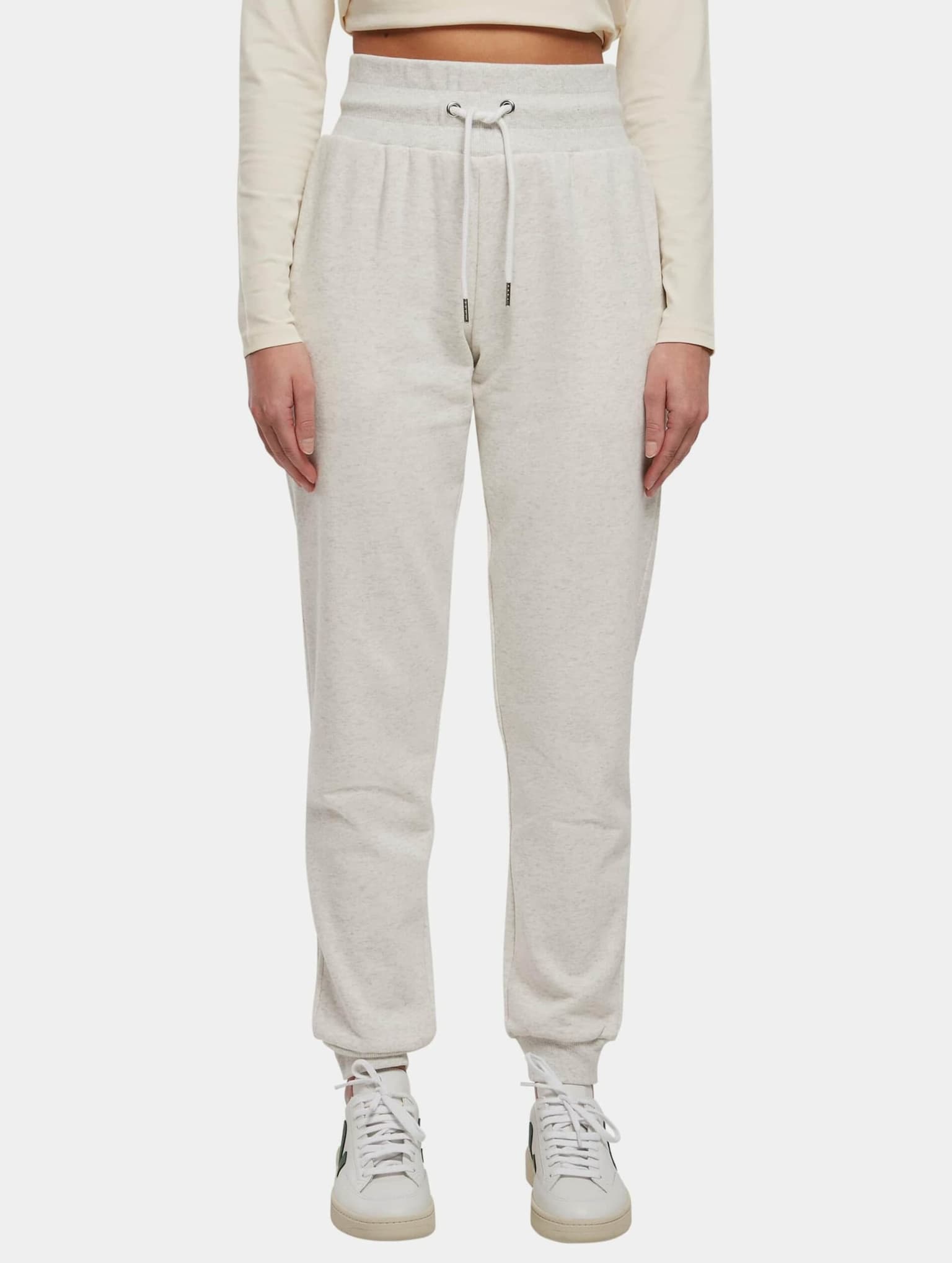 Urban Classics Ladies High Waist Color Melange Sweat Pants – Bild 3