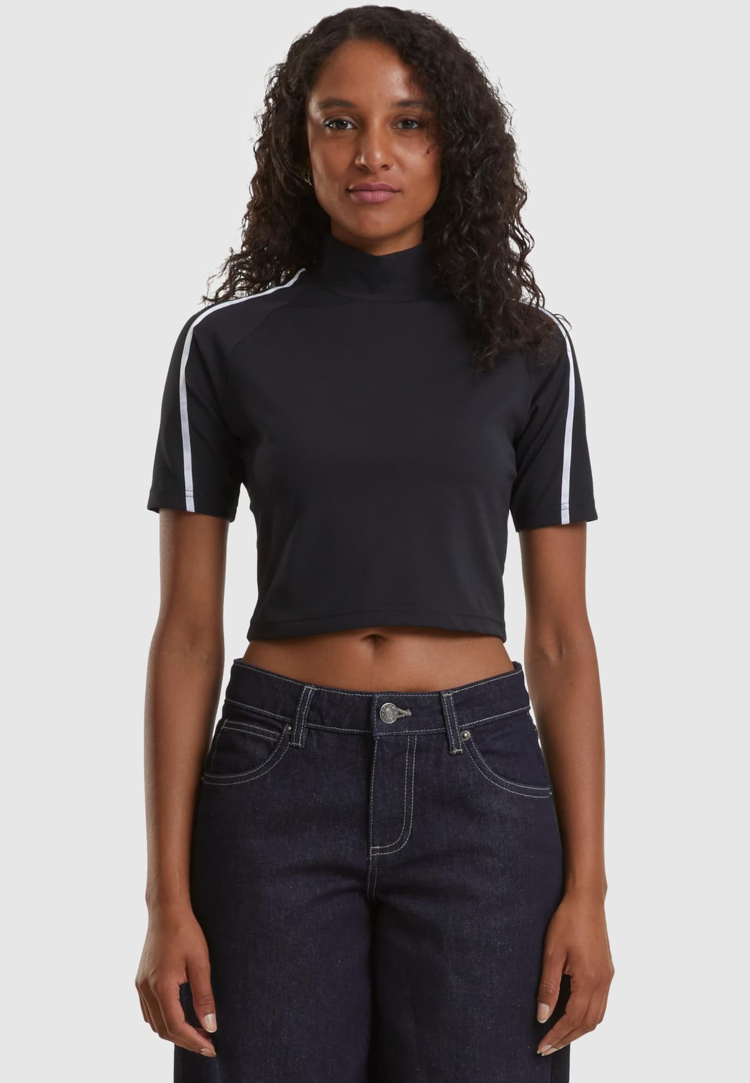 Urban Classics Ladies High Neck Short Tee – Bild 3