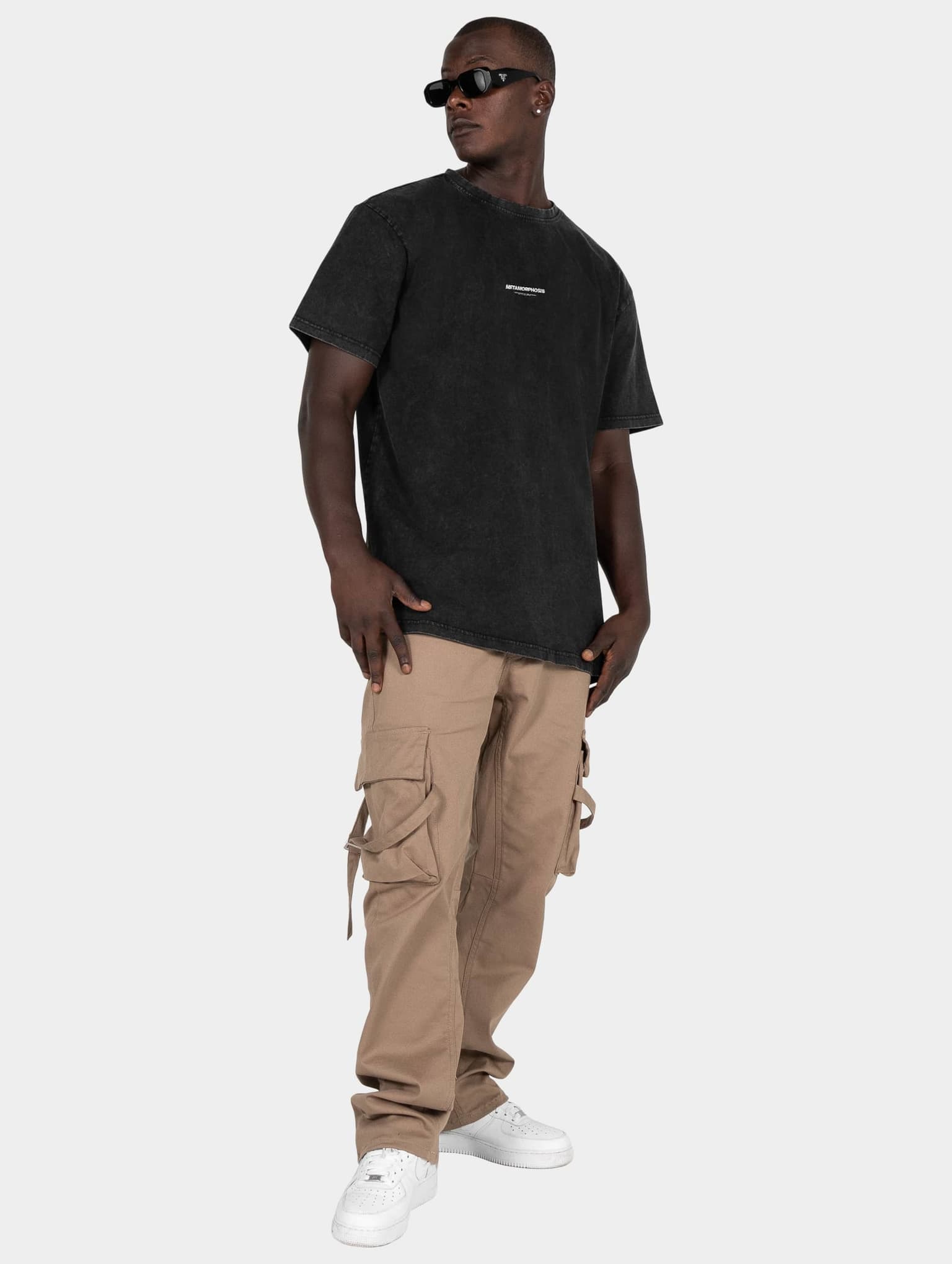 MJ Gonzales METAMORPHOSE V.4 Acid Washed Heavy Oversized Tee – Bild 4