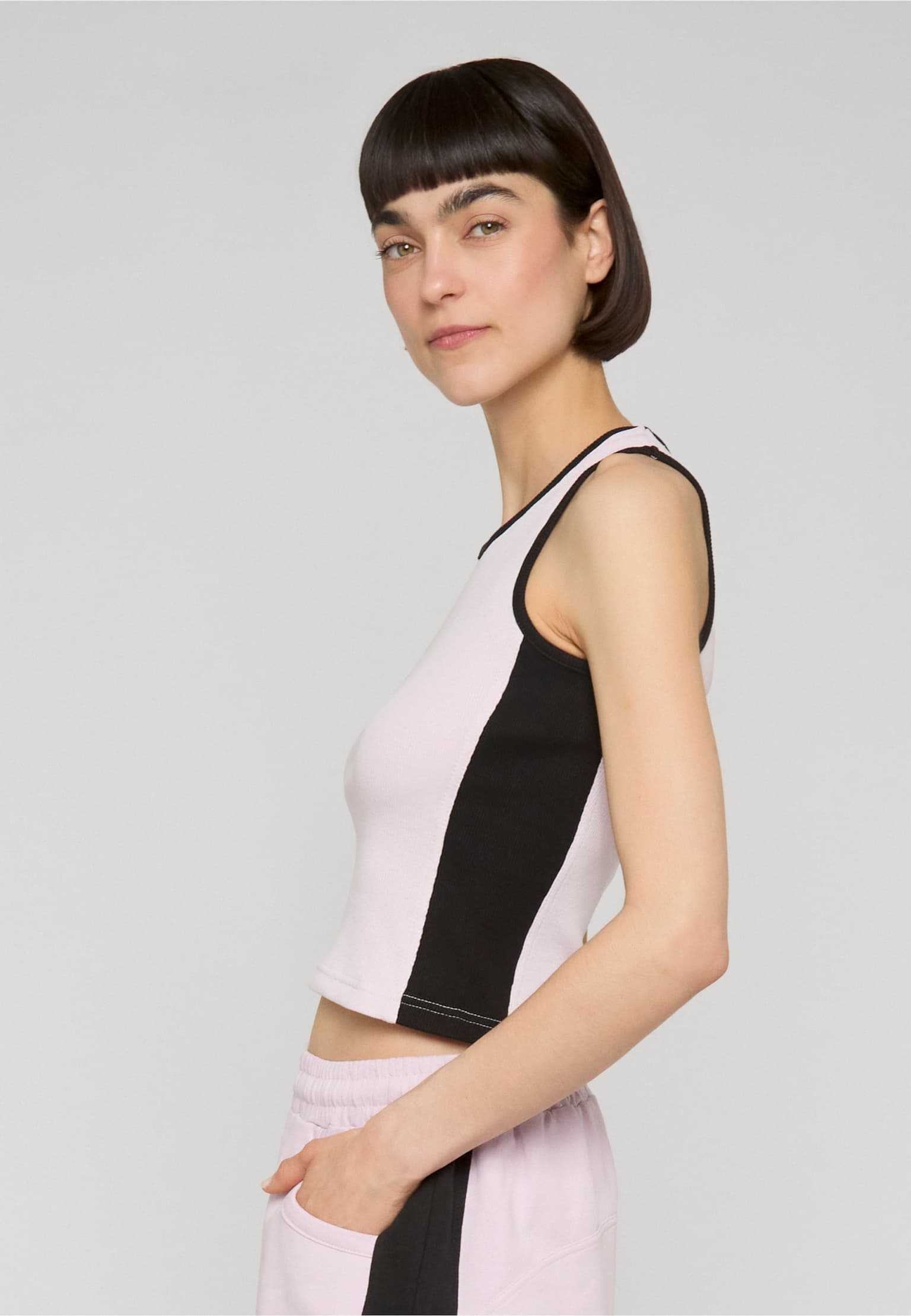 Felicious Contrast Logo Rib Tank – Bild 3