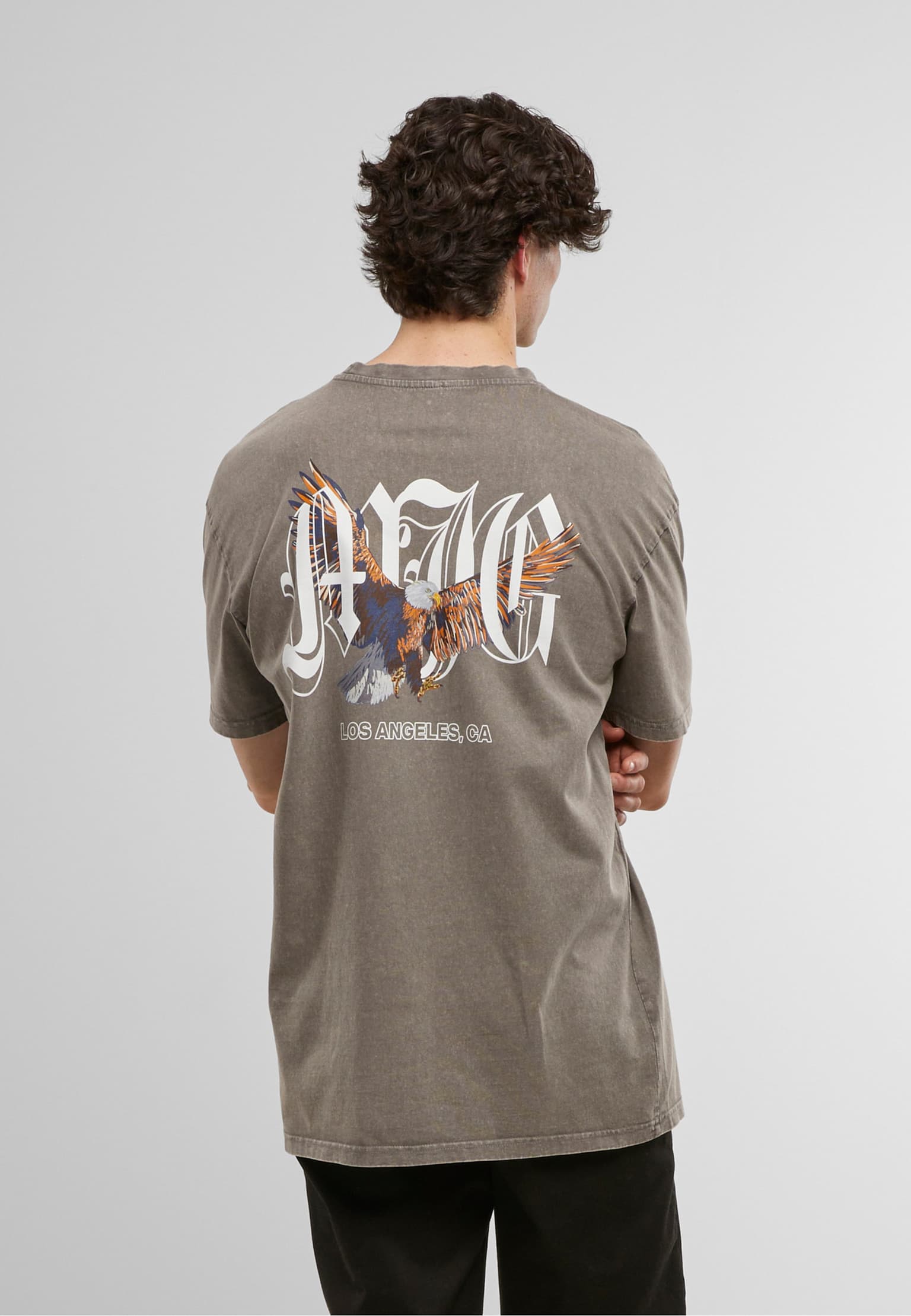MJ Gonzales MJG Heavy Oversized Acid Washed Tee - Lone Hunter – Bild 2