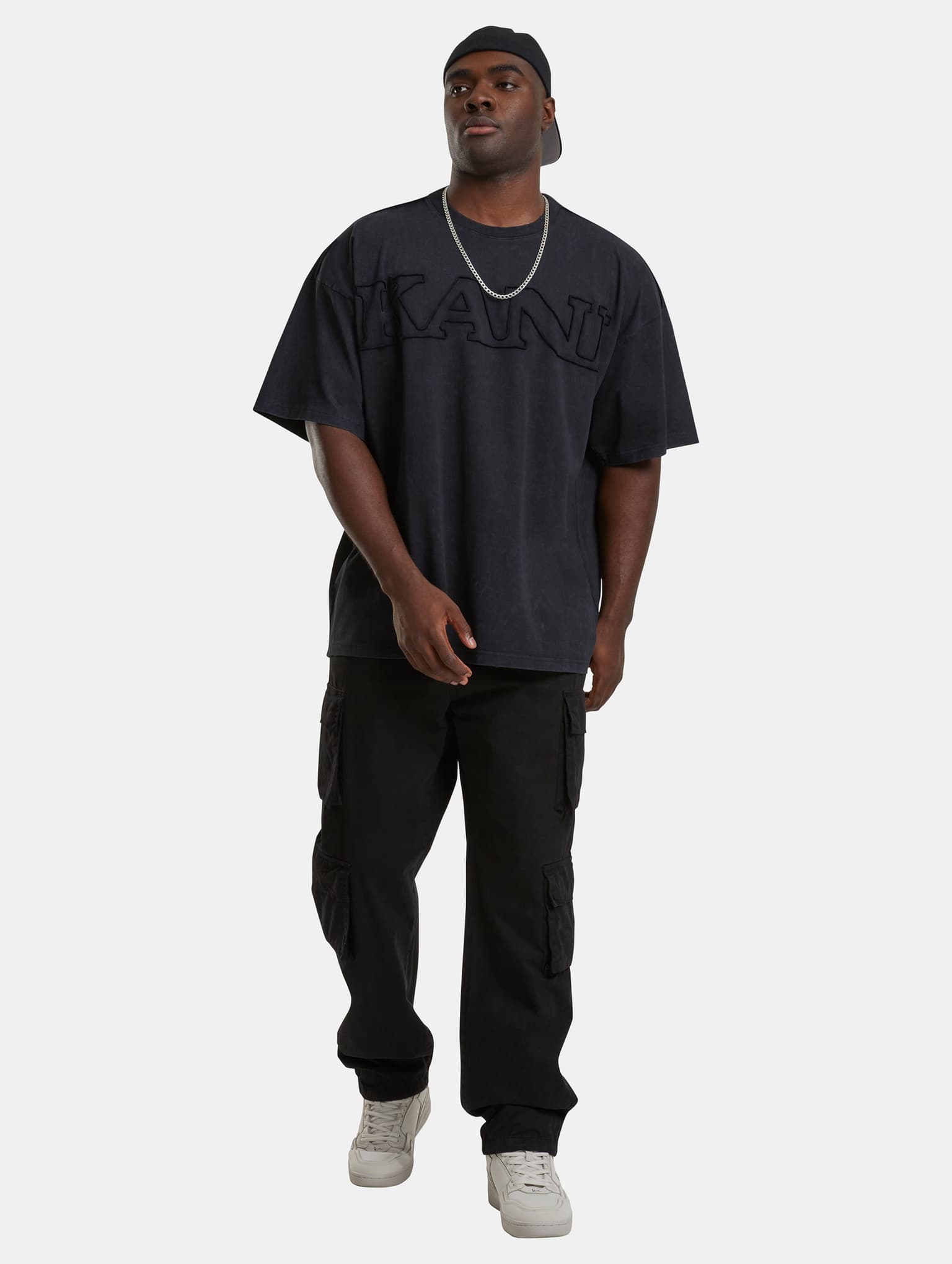 KM242-006-3 Karl Kani Retro Washed Distressed Boxy Tee – Bild 4