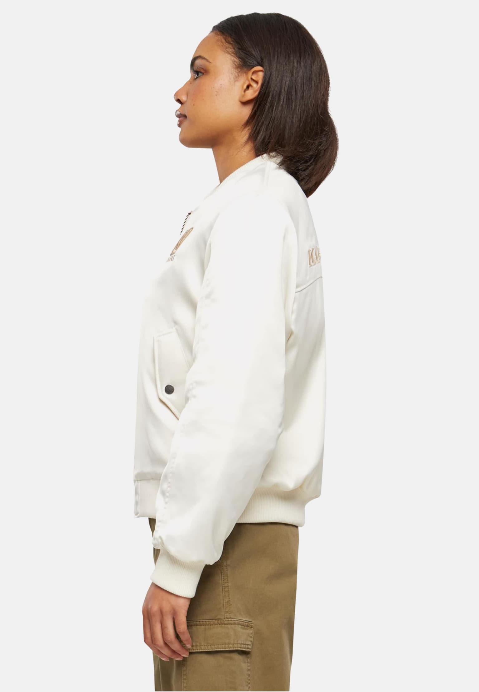 Karl Kani KK Og Satin Bomber Jacket – Bild 3