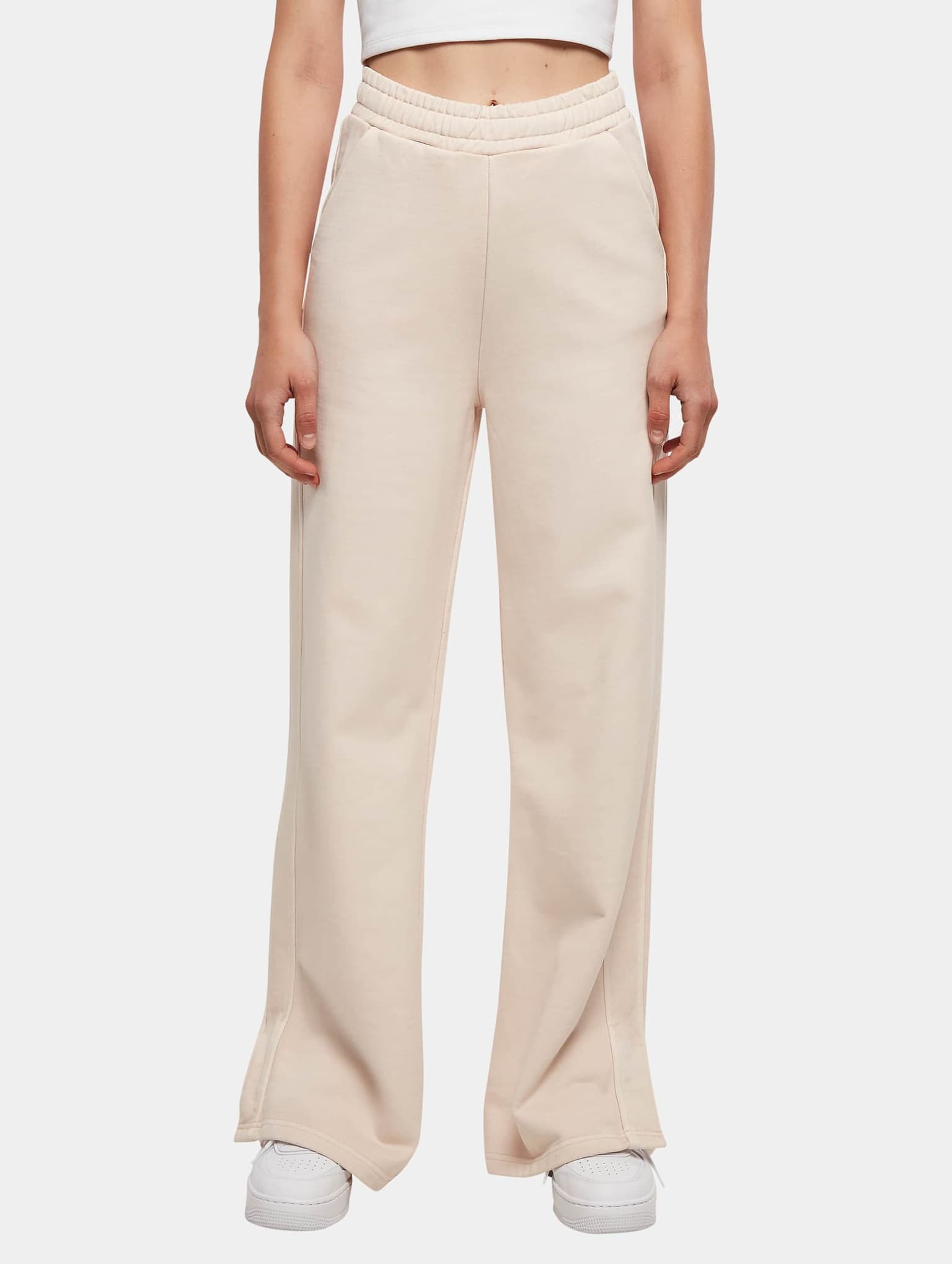 Urban Classics Ladies Heavy Terry Garment Dye Slit Pants – Bild 3