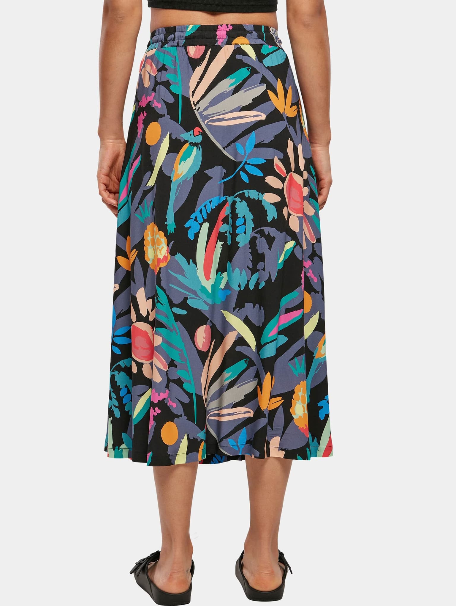 Urban Classics Ladies Viscose Midi Skirt – Bild 2