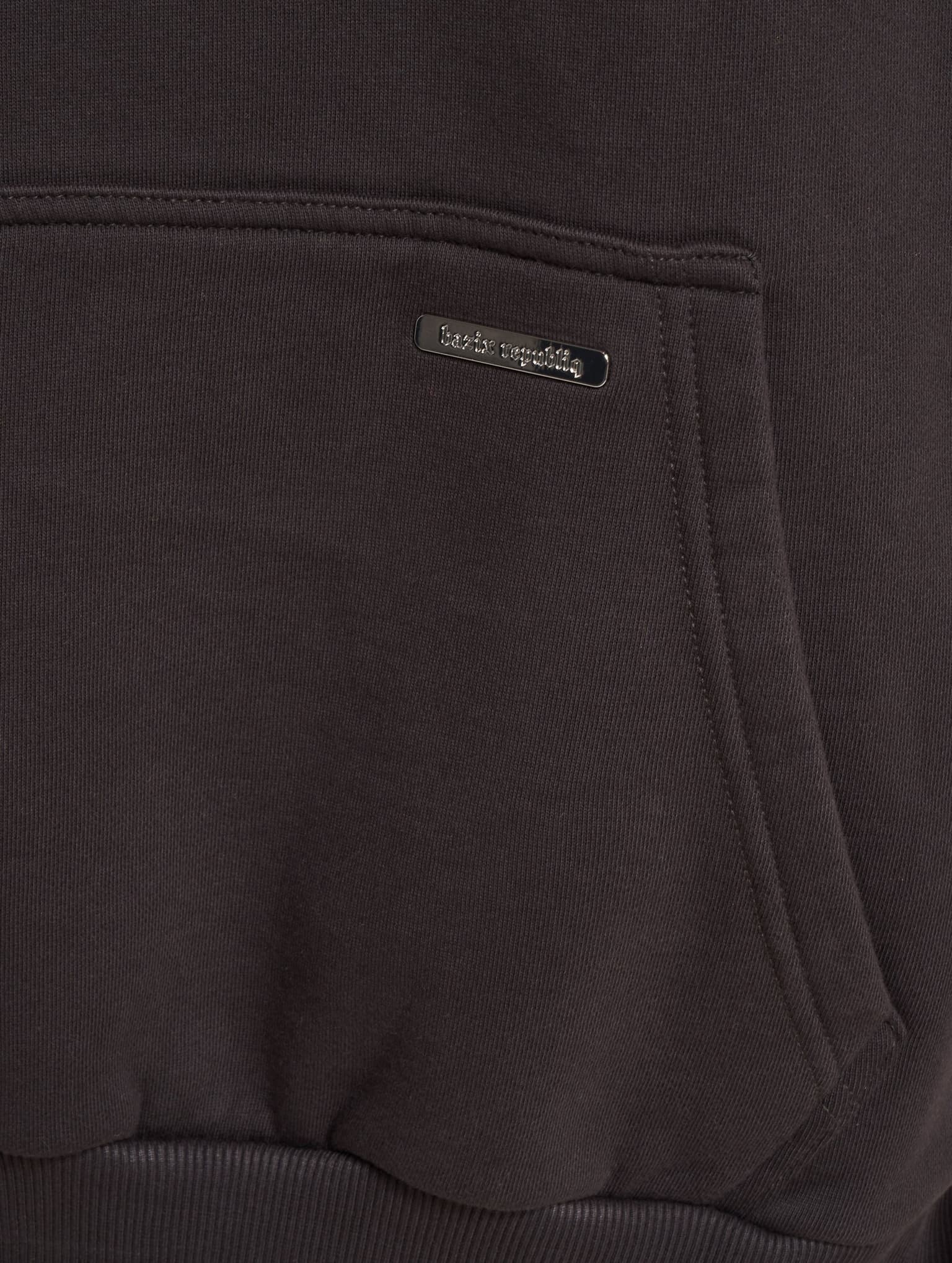 Bazix Republiq Super Heavy Blank Hoodie – Bild 4